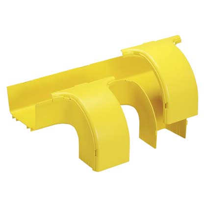DOWNSPOUT 6X4 Kanal/Fıtıng, 90 DERECE 4X4 Geçişler Yaratır, LSZH, Sarı