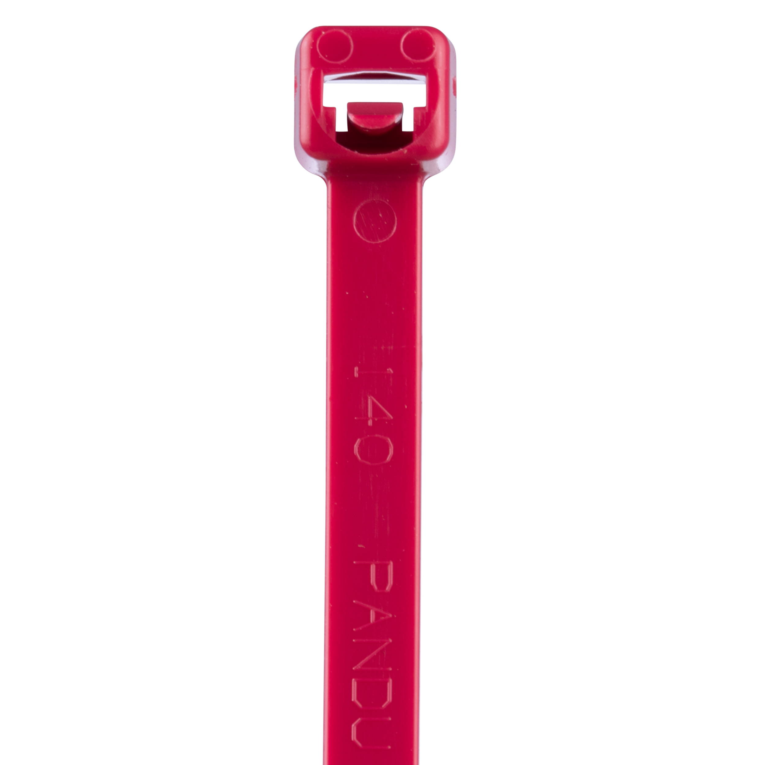 Releasable Cable Tie, Red,PA6.6,368x4.8mm,222N, PK1000