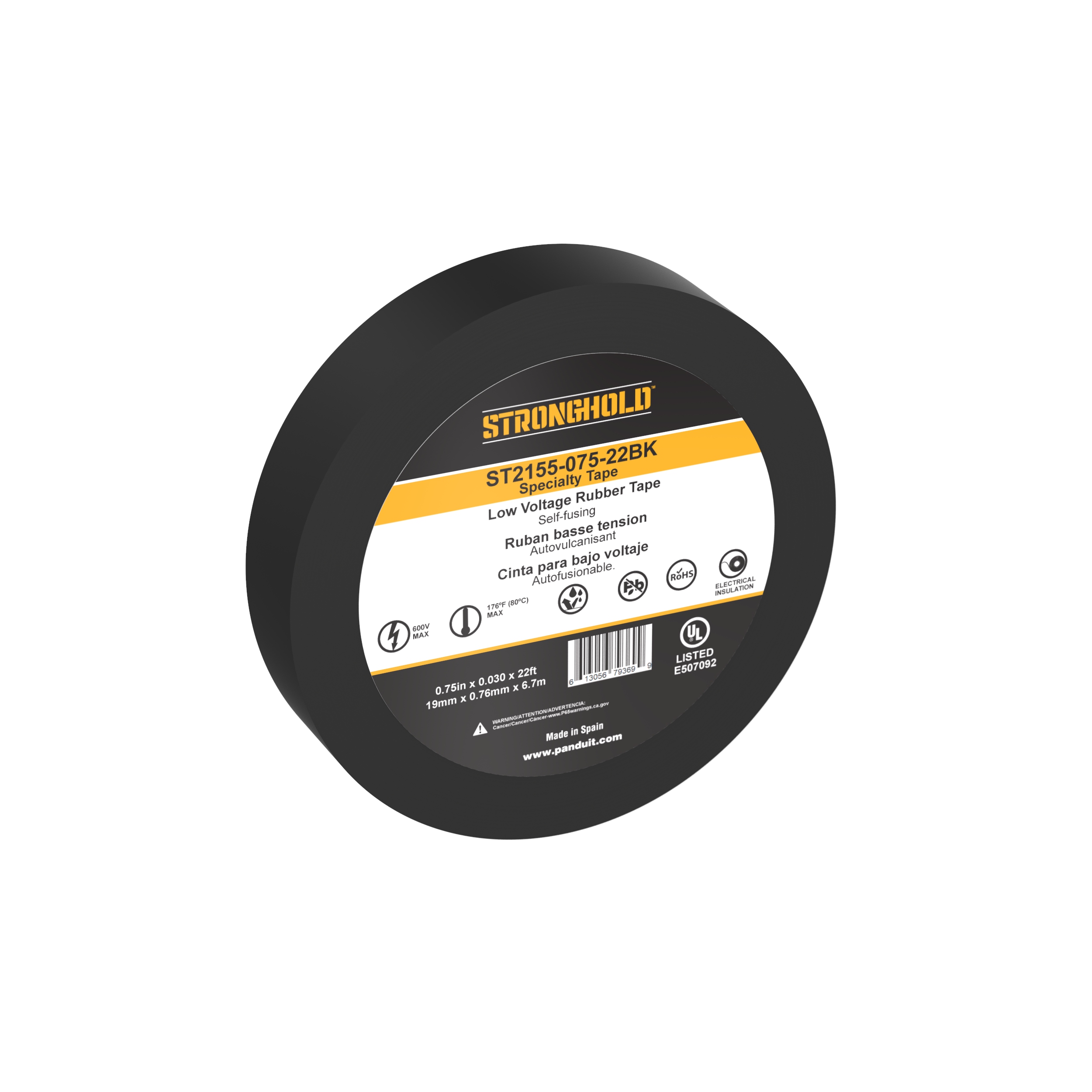 Specialty, Black, EPDM,Mid Grade Rubber Splicing Linered,