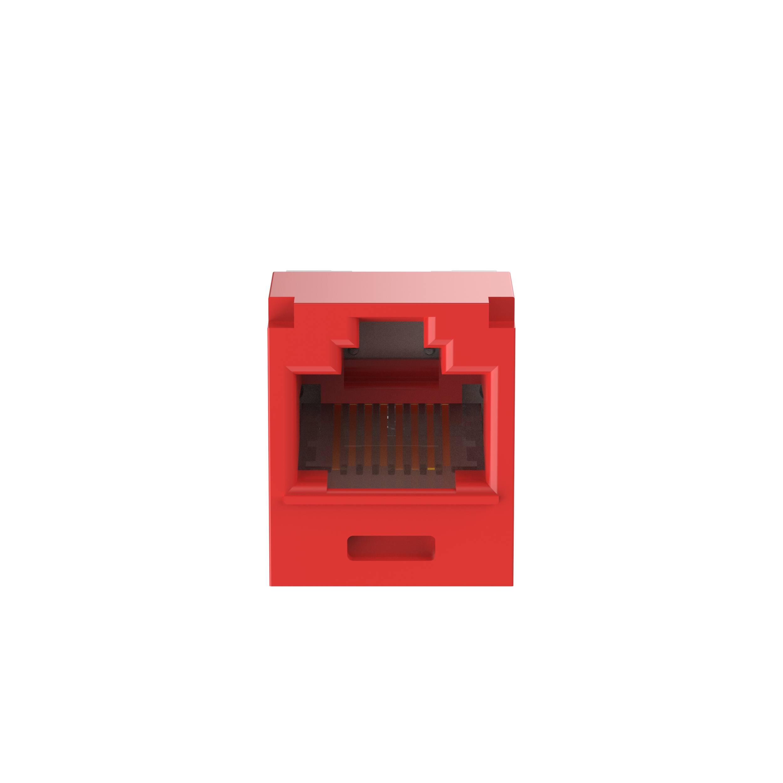 Mini-Com® UTP RJ45 Cat 6A TG Jack Modülü Korozyon Dayanımlı, Kırmızı