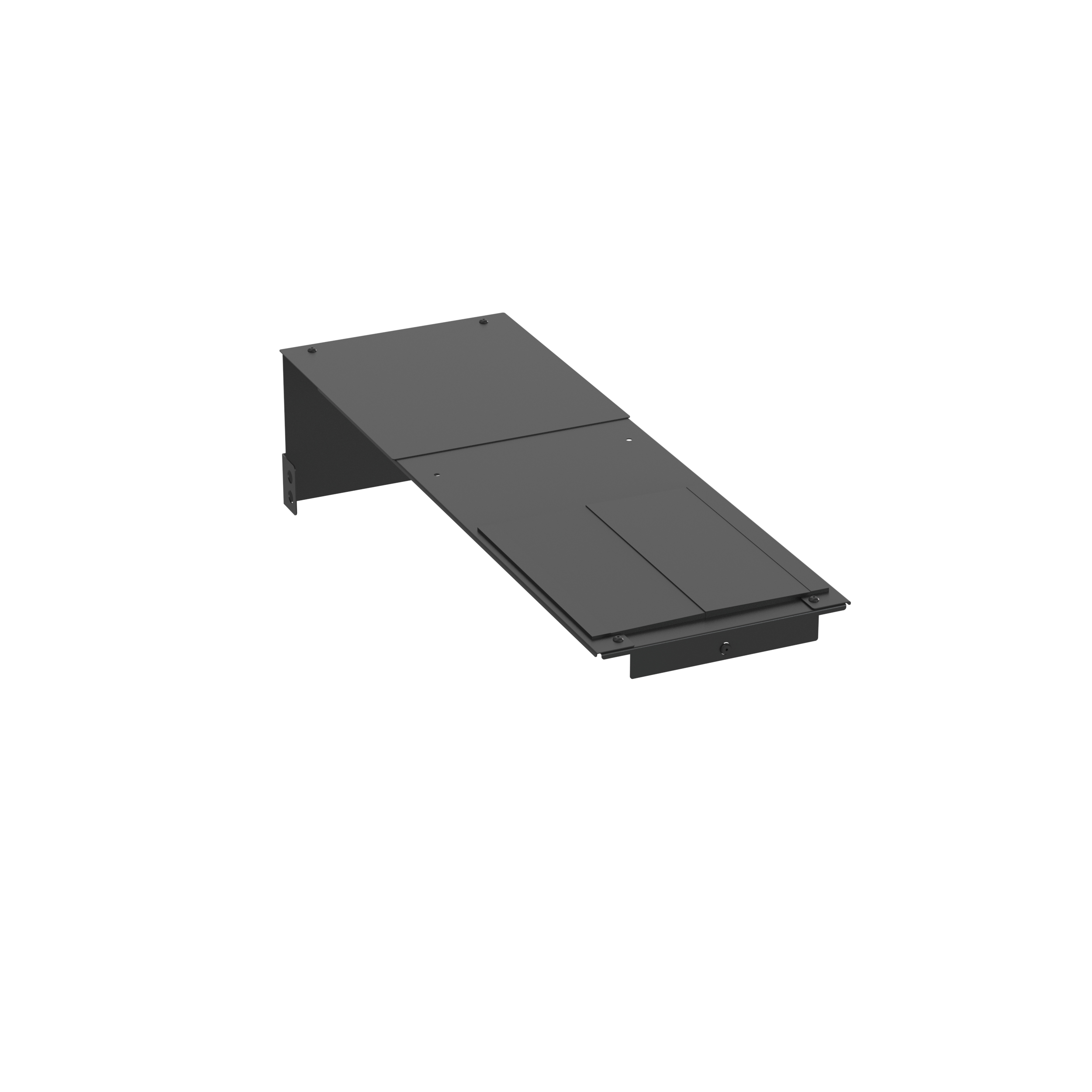 PE2V Üst Kapak 10" Genişlik, Derinlik 36", Siyah