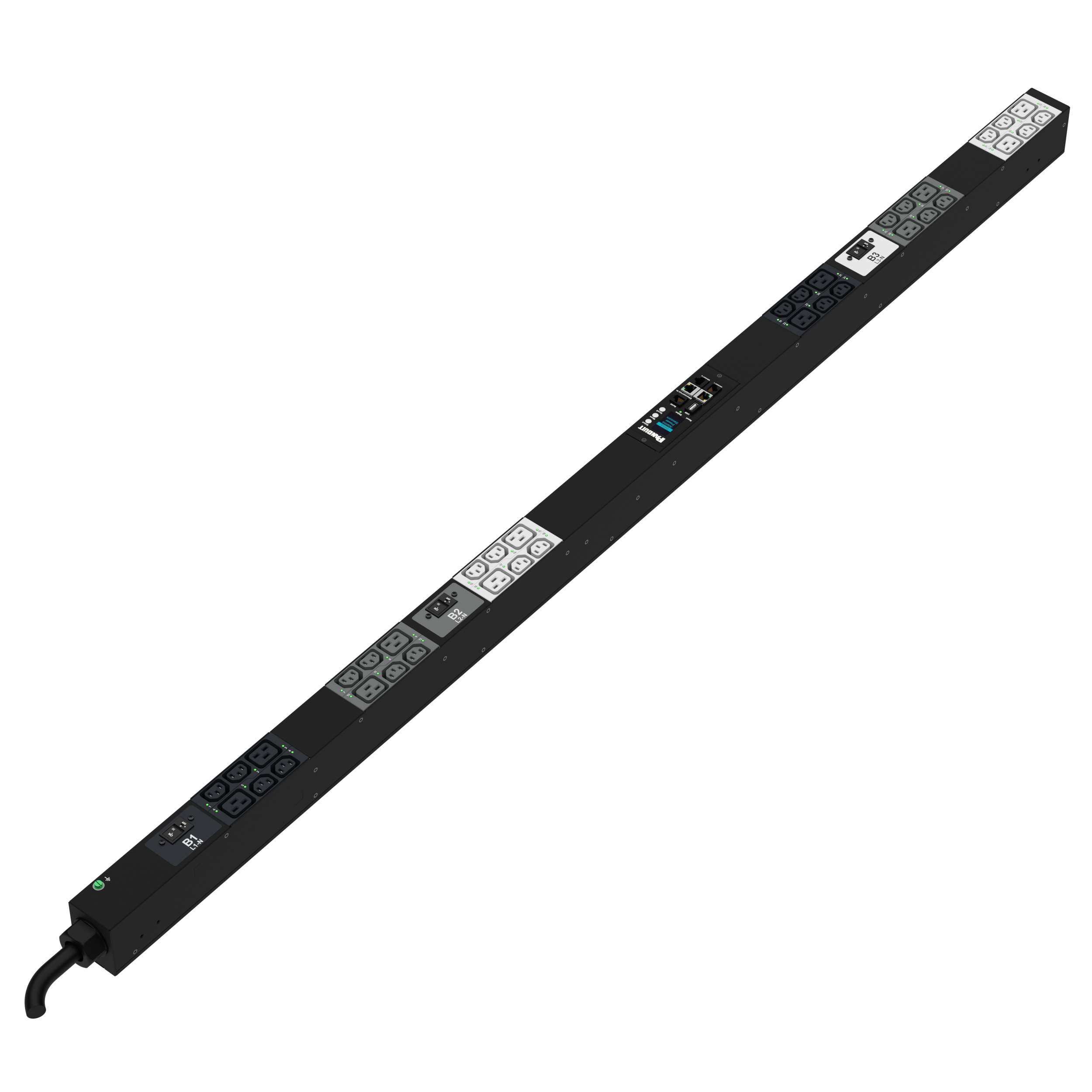 G6 MSPO PDU, 20AMP, (24)C13, (12)C19, IEC 60309 3P+N+E 6h