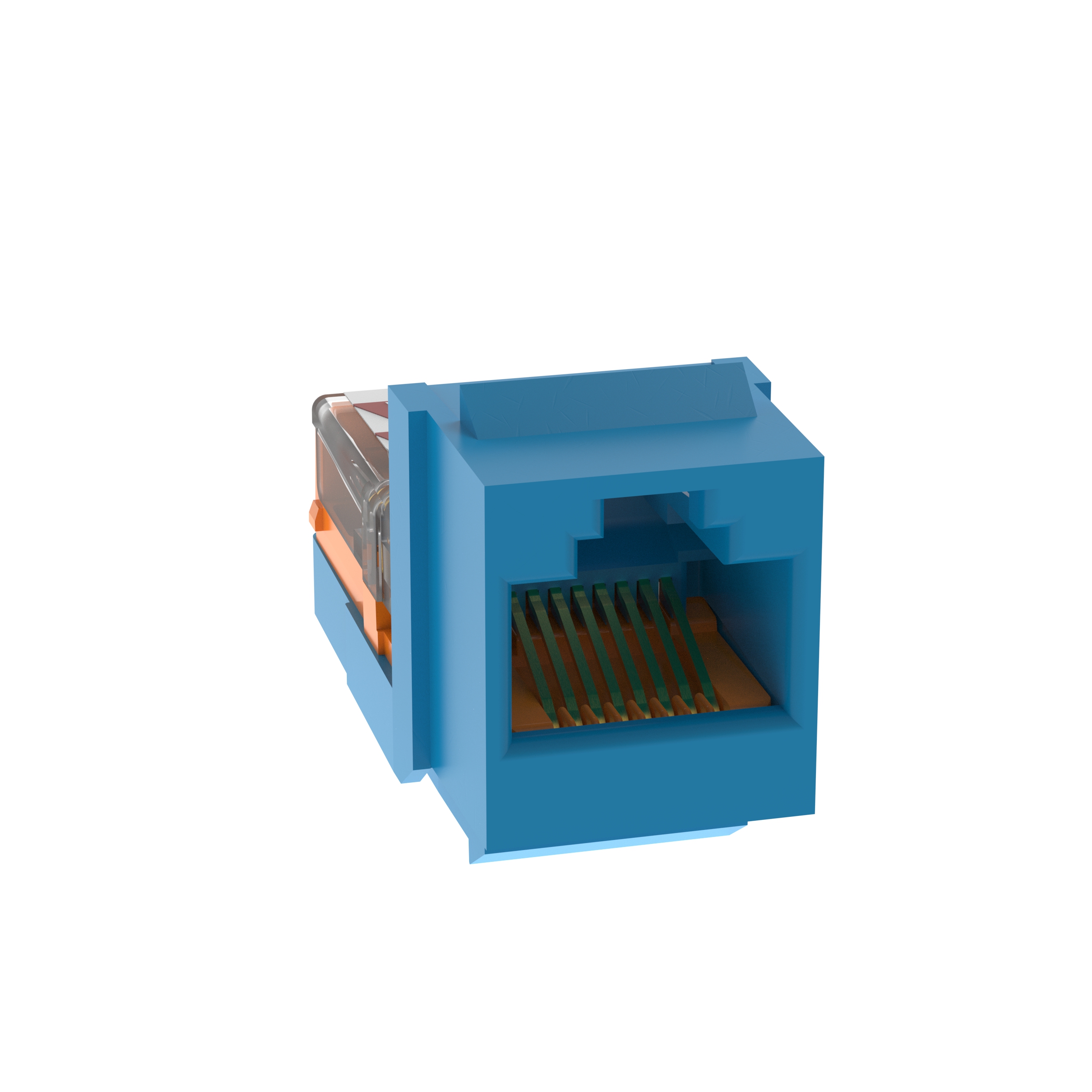 Keystone Cat 5e Çerçeve Yuvası, Mavi - 25'li Paket