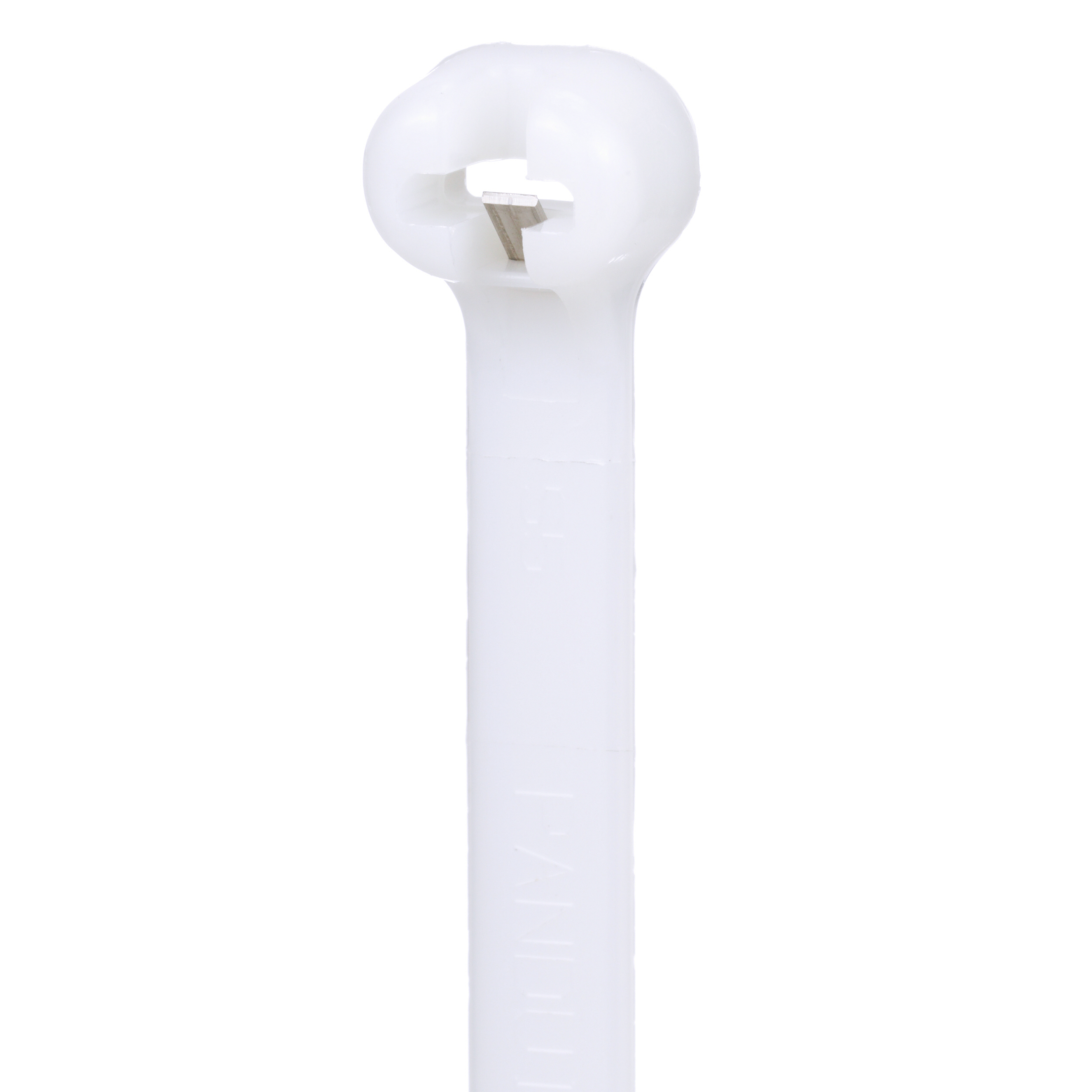Kablo Bağı, Çapraz Çene, 21.2 cm, Hafif, Naylon, Doğal, 50'li Paket