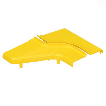 FiberRunner® 12" x 4" to 6" x 4" Left Reducer Split Cover