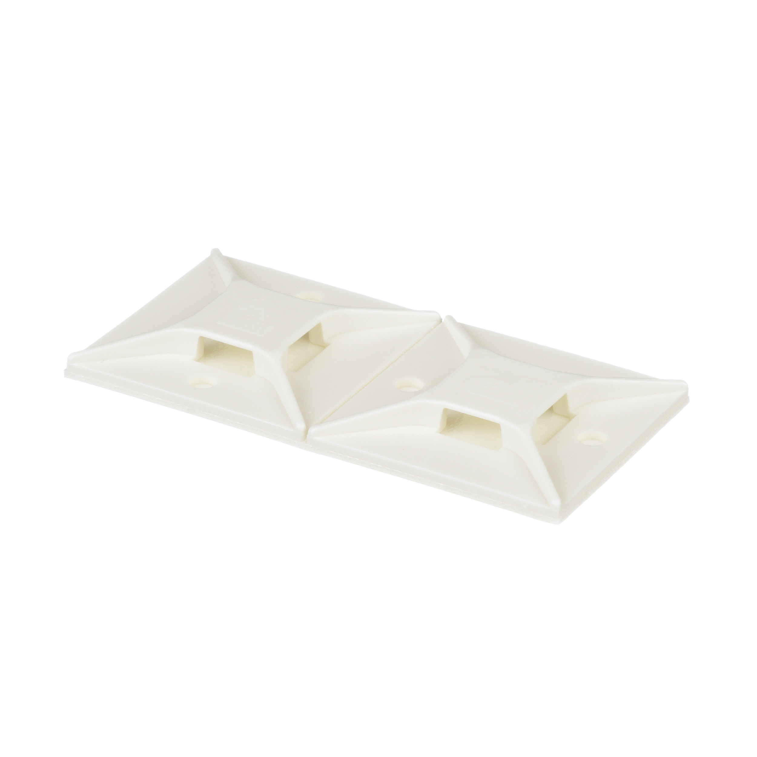 Kablo Bağı Montajı, Beyaz, PA 6.6, Kauçuk Yapışkanlı, 38.1x38.1mm, 200'lü Paket
