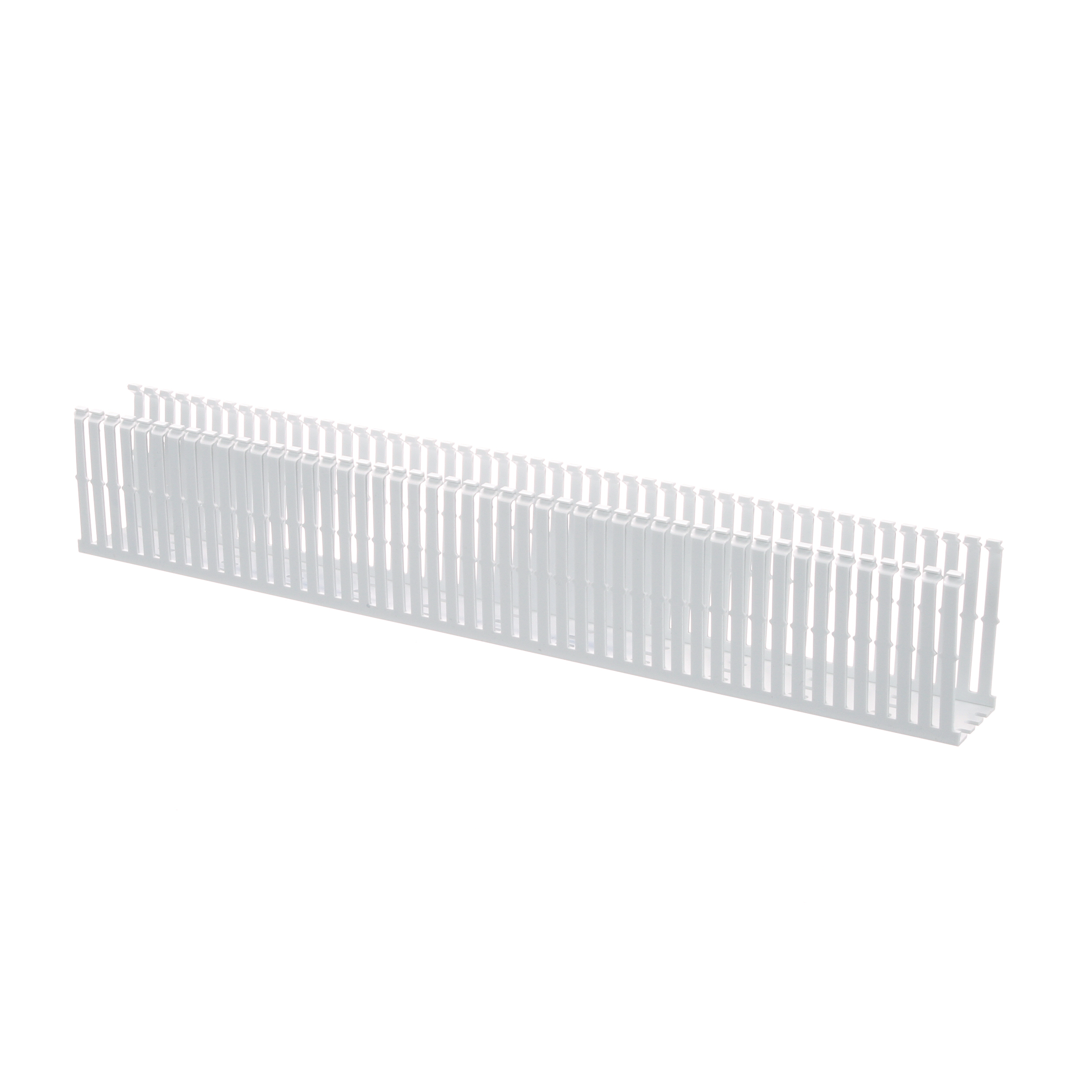 Dar Oluklu Kablo Kanalı, PVC, 5.08 cm x 10.16 cm x 1.83 metre, Beyaz