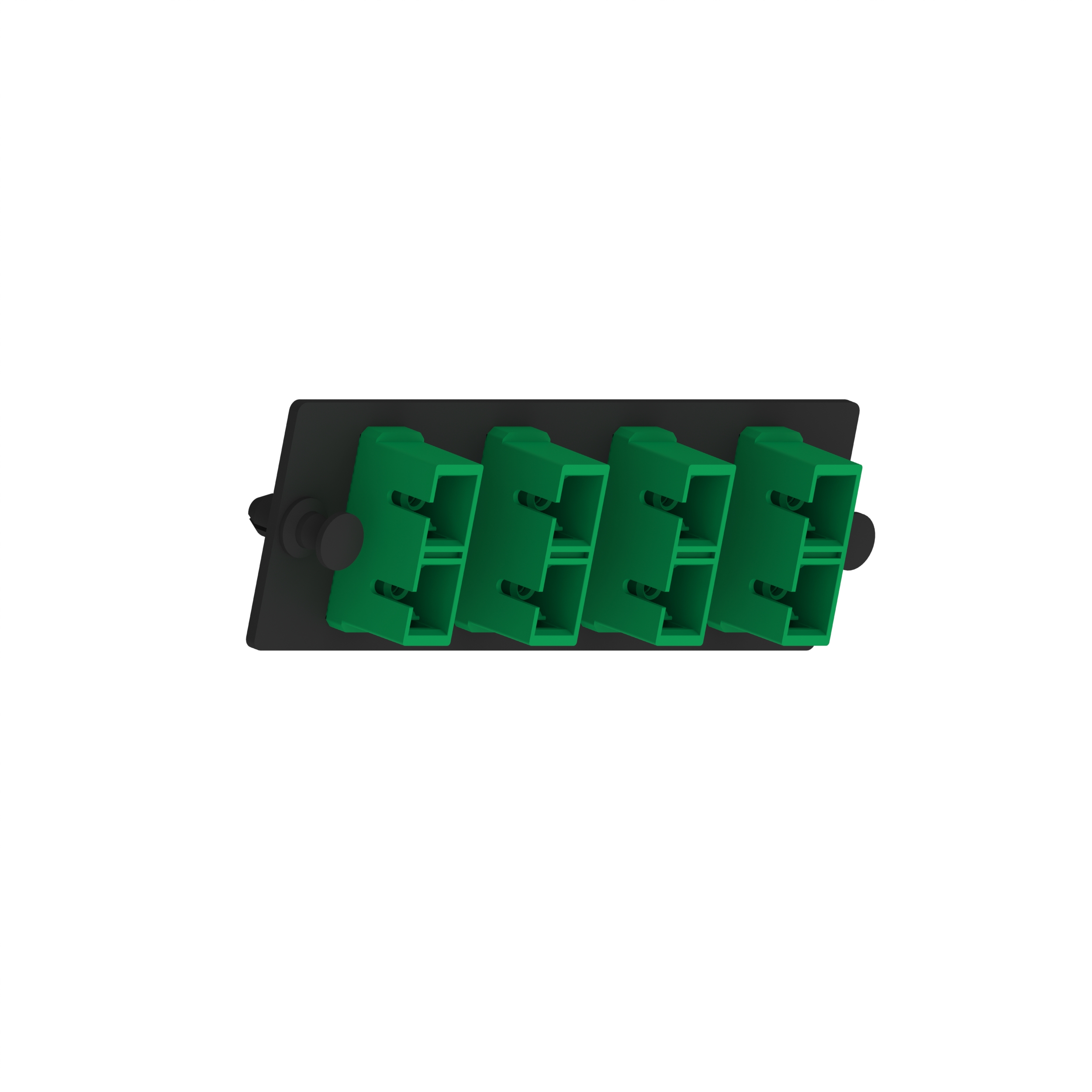Opticom® Fiber Adaptör Paneli, OS2, 4 SC Çift, APC Yeşil