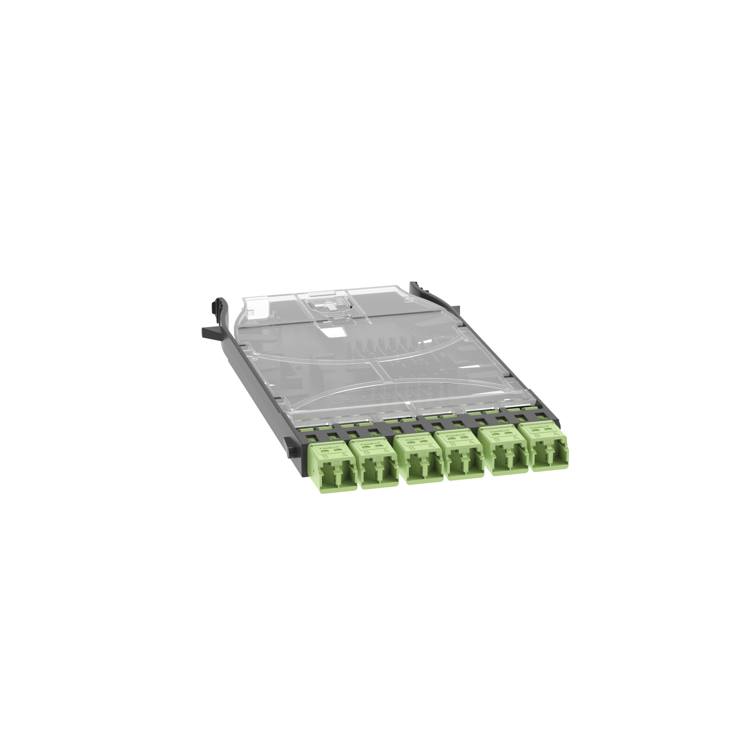 HD Flex™ FAP Kaset, LC/APC Çift, OS2, Yeşil