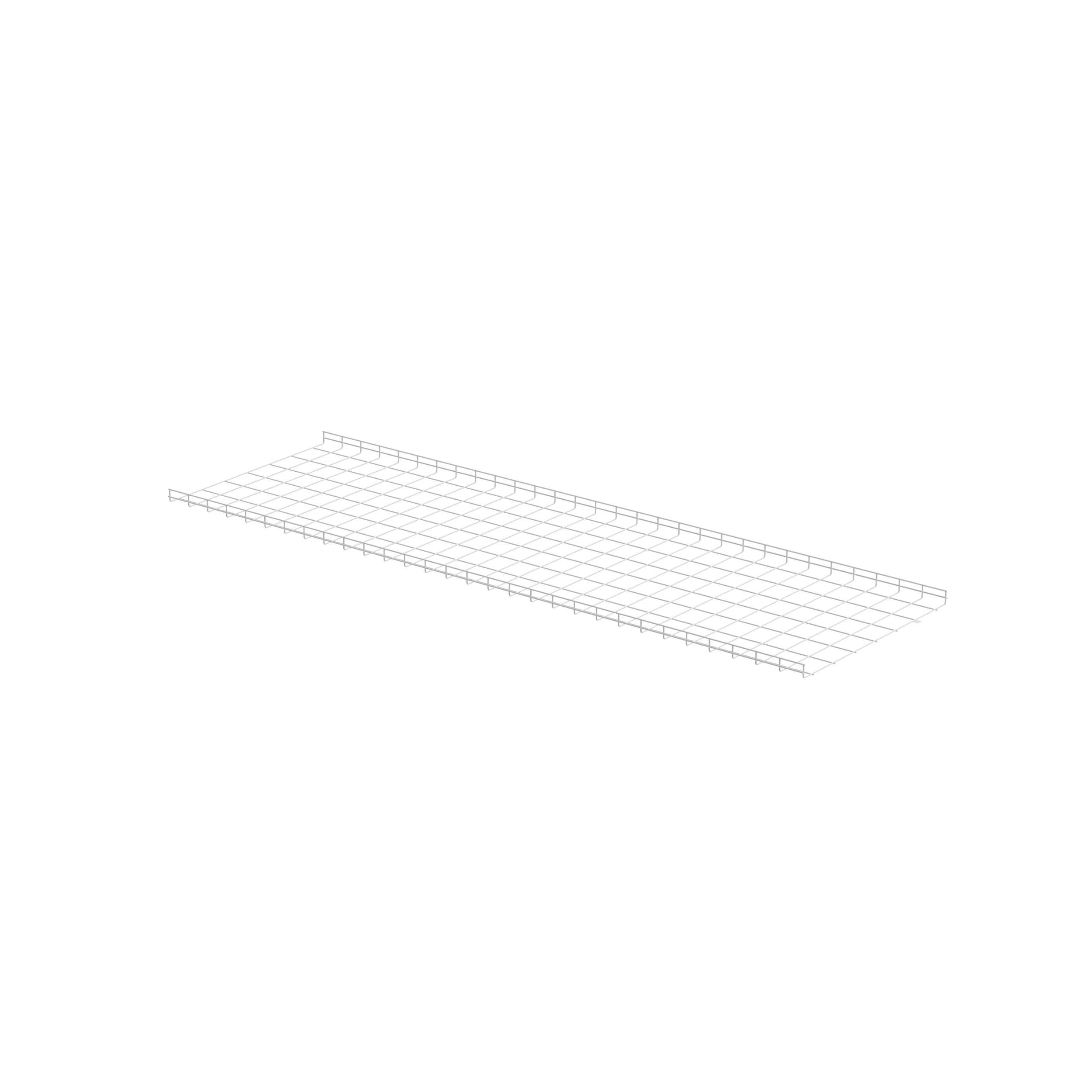 Kablo Sepeti 2" Y x 36" G, Beyaz Toz Kaplı