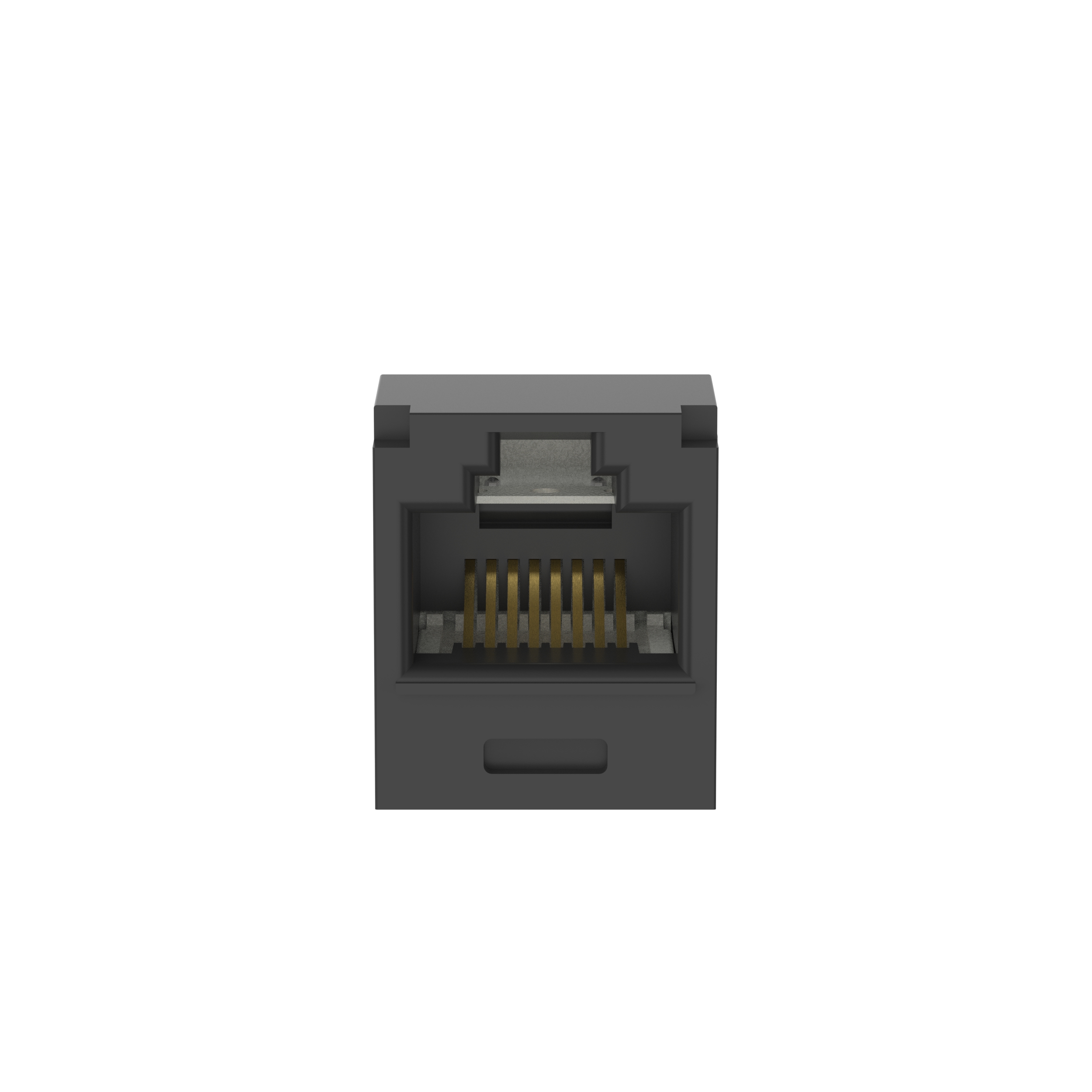 Mini-Com® UTP RJ45 Cat 6A TG Jack Modülü, Siyah