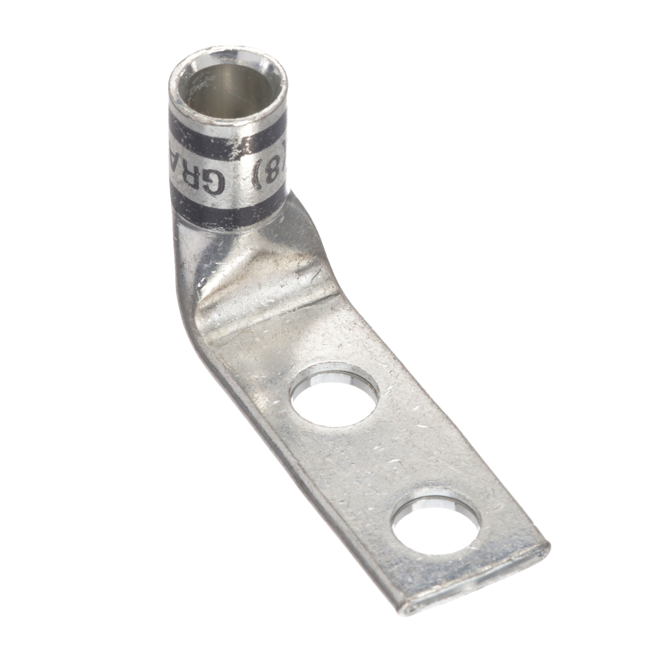Bakır Standart Namlu Sıkıştırma Muhafaza, 2 Delikli, 4 AWG Esnek, 1/4 Somun, 5/8, 90° Palm