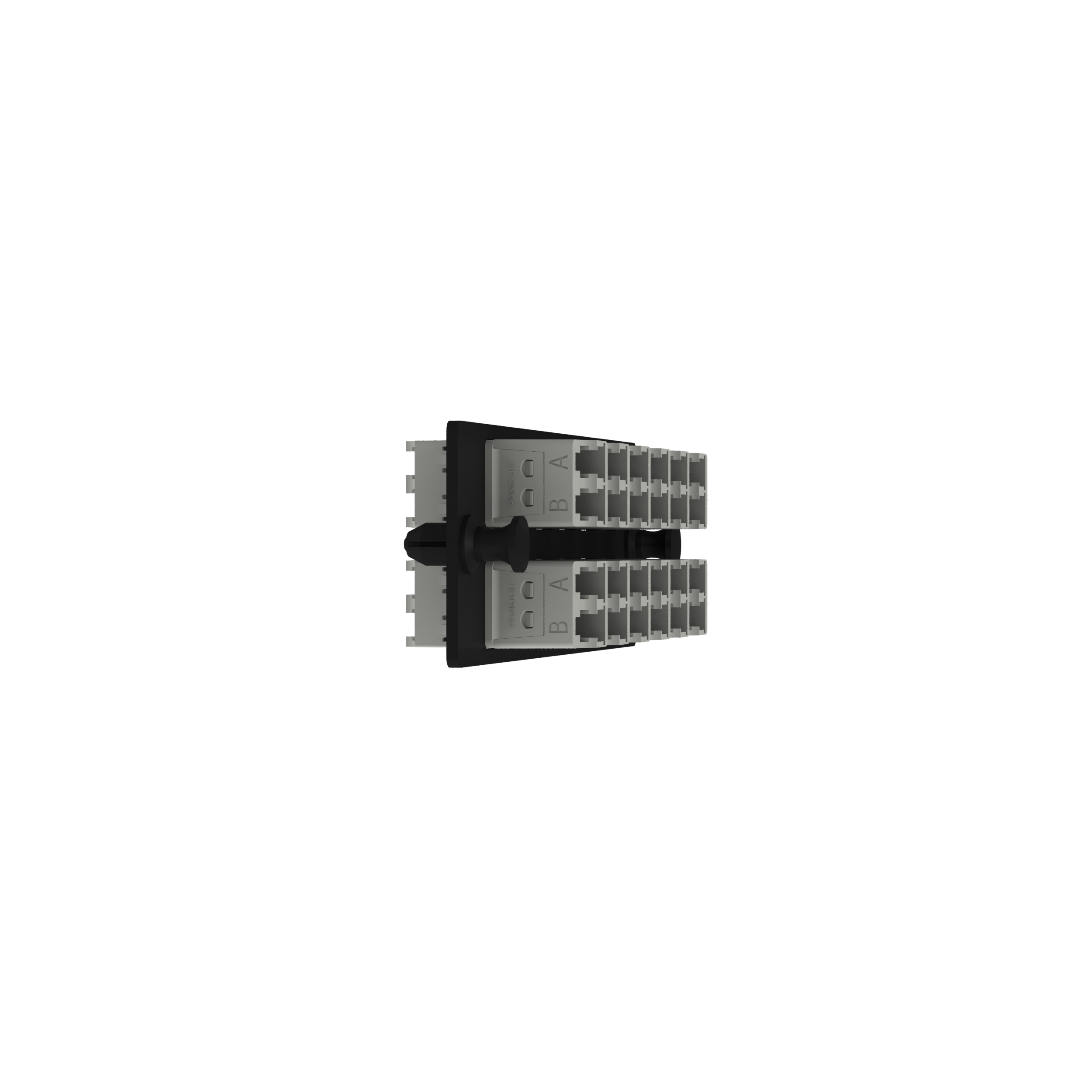 Opticom® Anahtarlı P-Anahtarlı Beyaz FAP, OM4, 12 LC Çift Yönlü