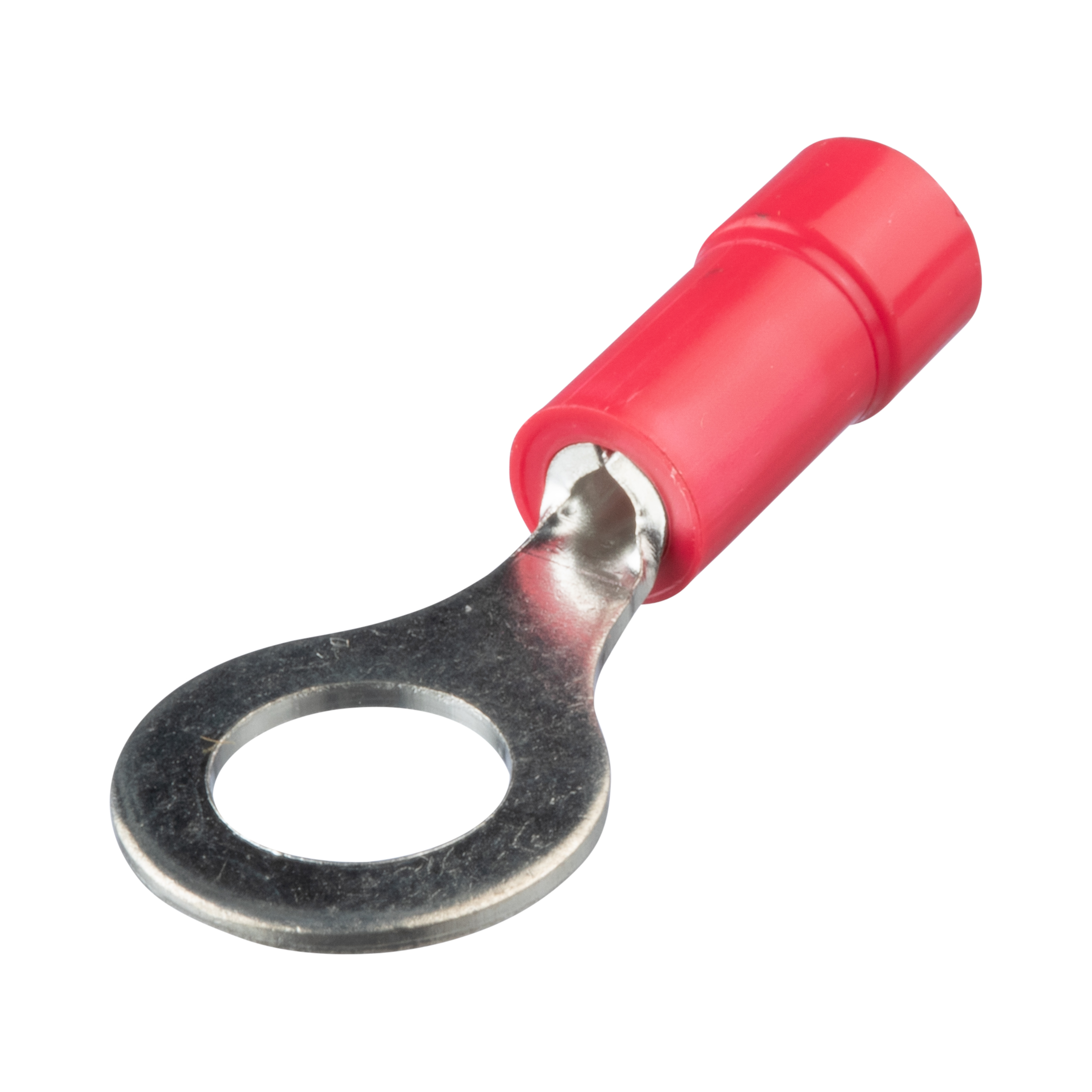 Halka Terminal, Kırmızı, Vinil, 6mm Çaplı, 1- 0.5mm², 25'li Paket