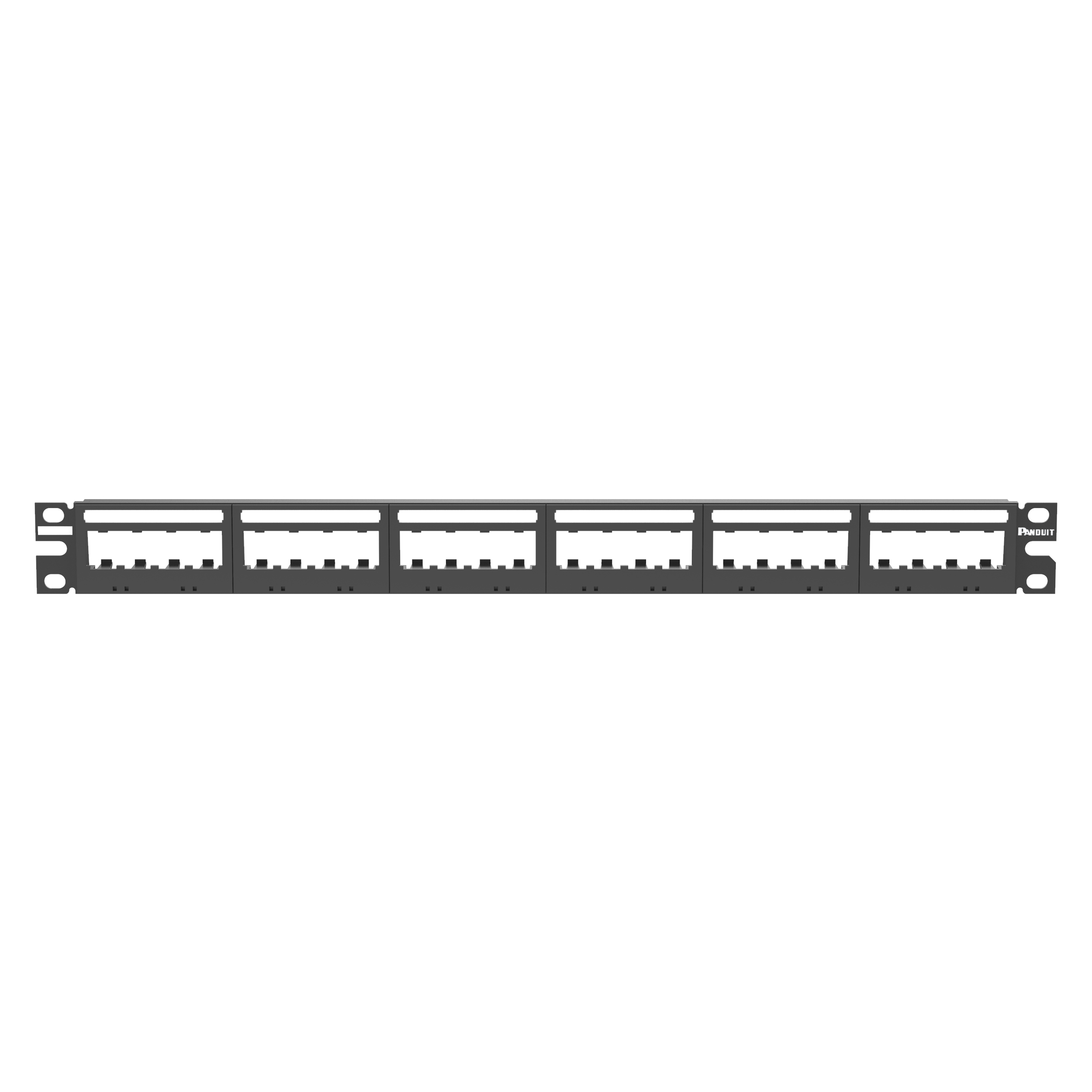 Mini-Com® UID Patch Panel, 24 port, 1 RU, BL