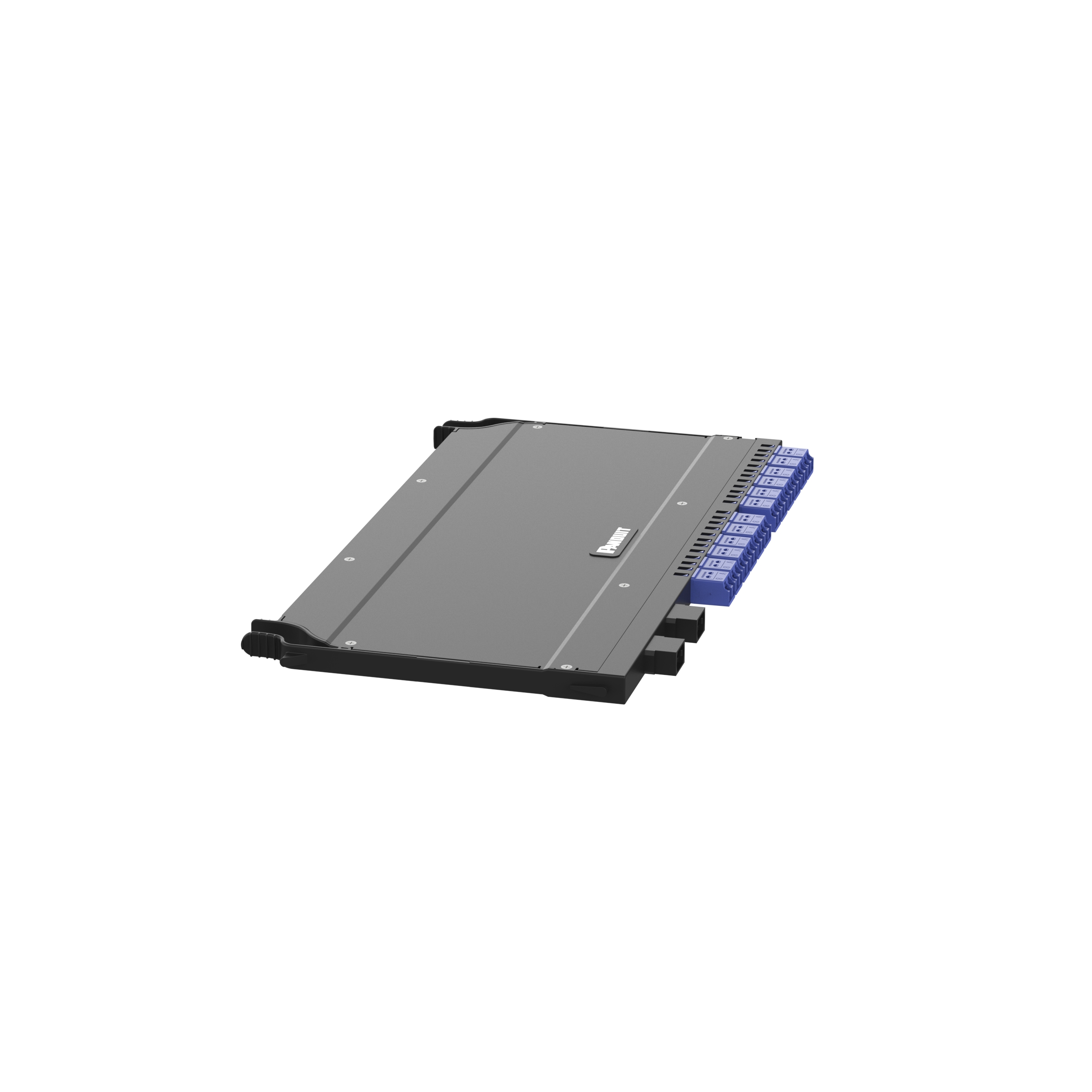 FlexCore Ön Erişimli Optik Fiber Kaset, Tek Mod (OS2) 24-fiber LC Çift Yönlü'den 2xMPO-12'ye, Yöntem A Düz, Standart Kayıp, Sol Yönlendirme