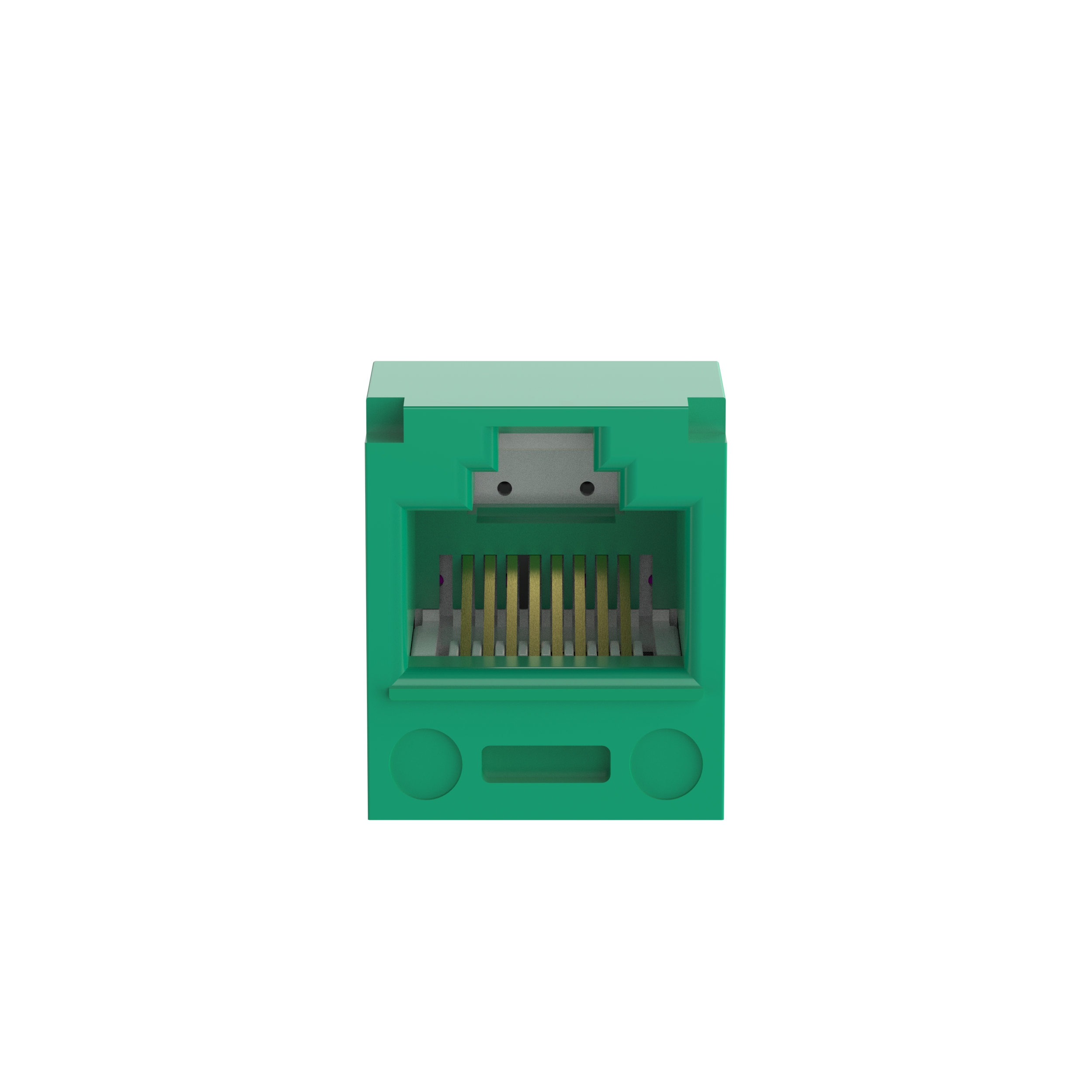 Twisted Pair RJ45 Cat 5e TP-Style Jack Modülü, Yeşil