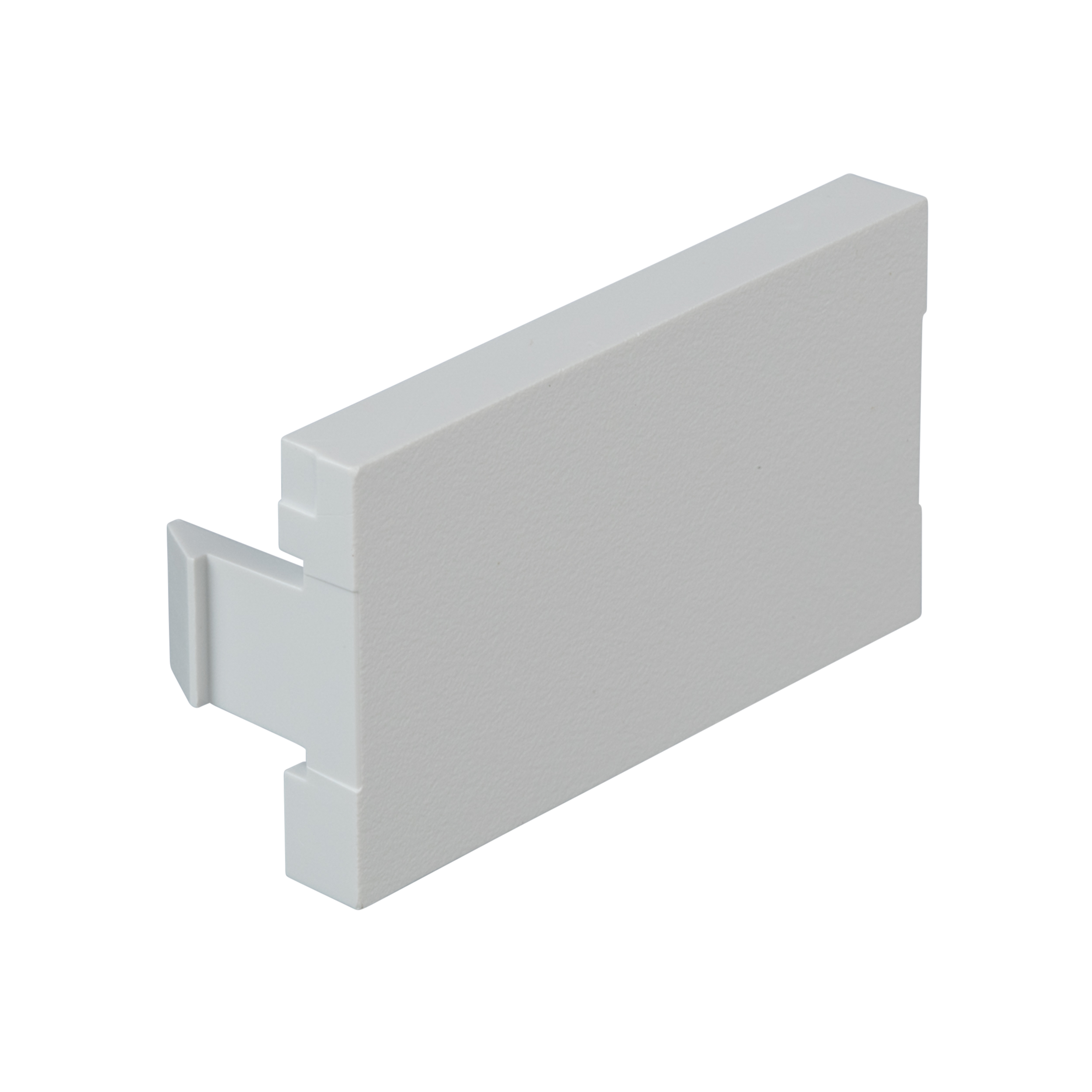 Blank insert, 1/3 size, mounts to faceplate frames to reserve space for future upgrades and is white