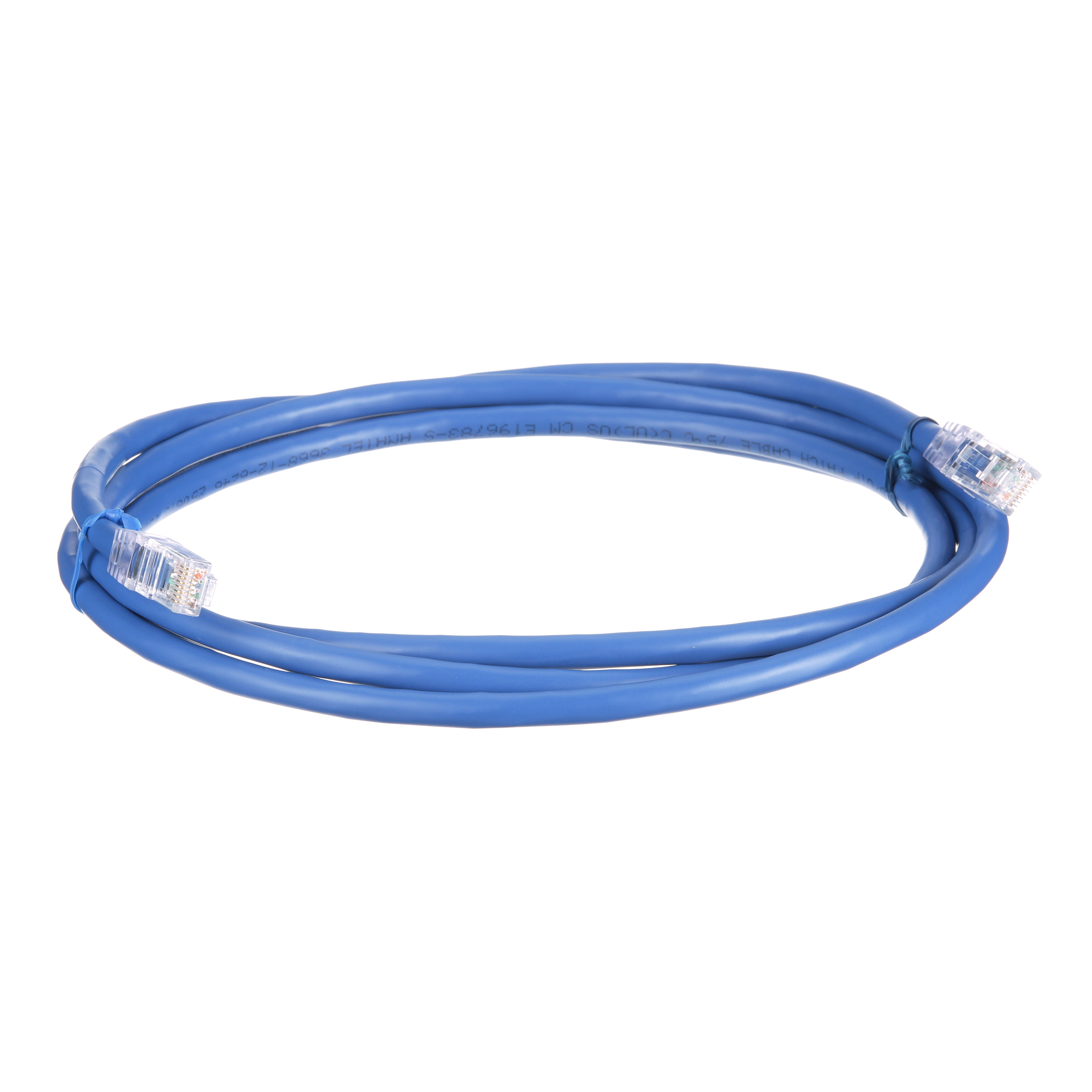 Cat 6A 24 AWG UTP Copper Patch Cord, 5m, Blue
