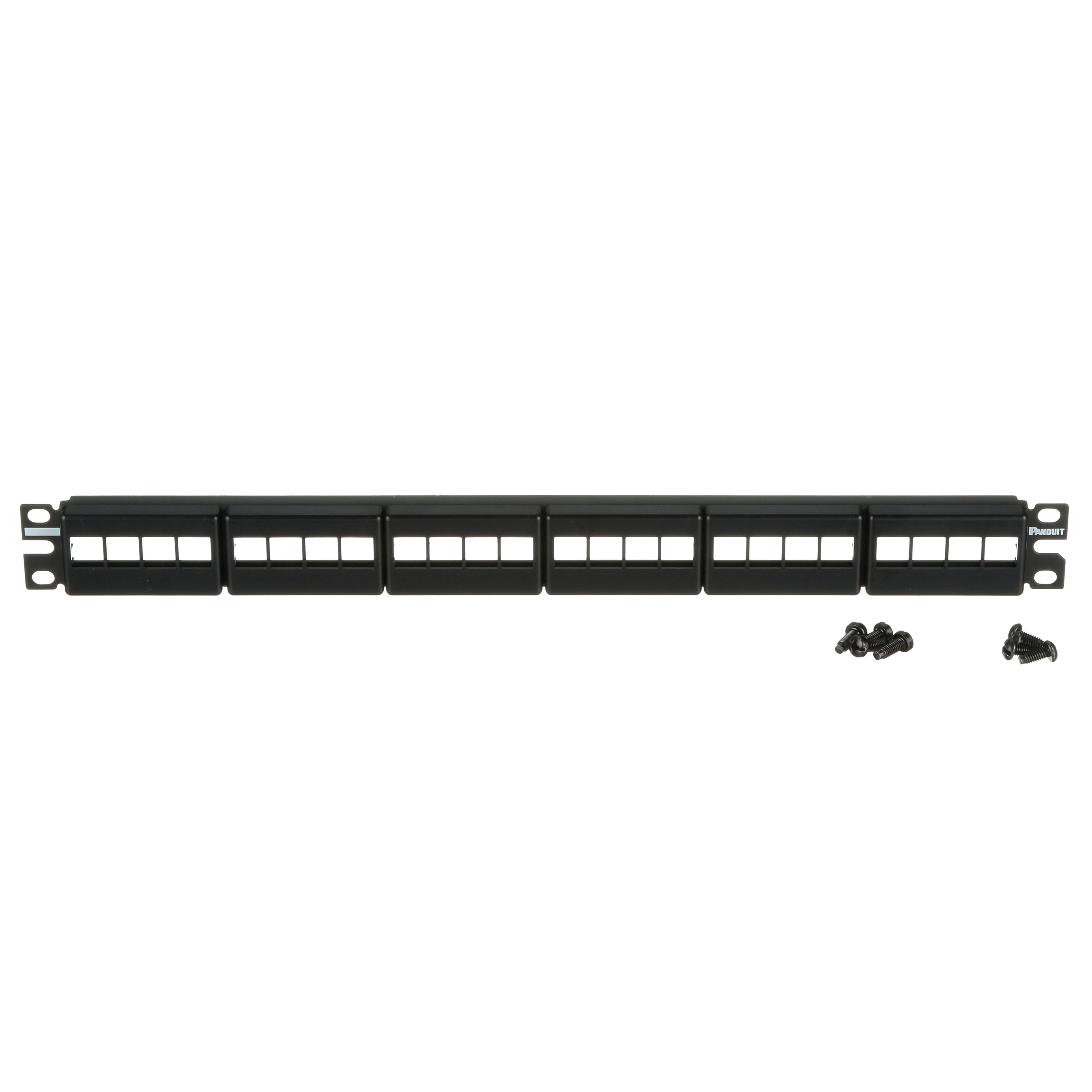 NetKey® Yama Paneli, 24 Port, 1 RU, BL