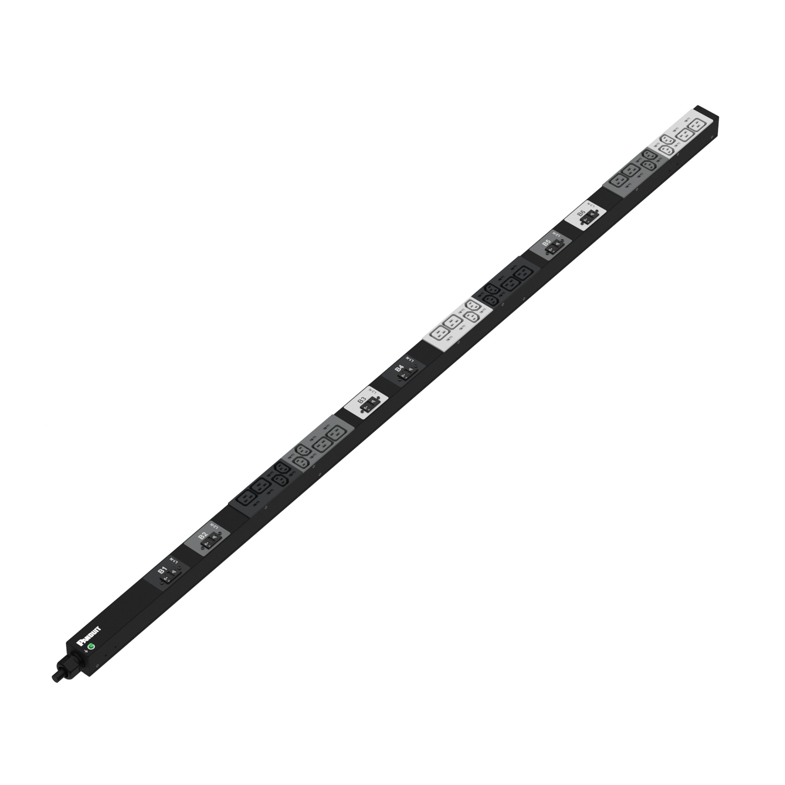 Temel Güç Dağıtım Birimi, 32AMP, 400V, (12)C13, (12)C19, IEC 60309 3P+N+E 6h 32A (IP44)