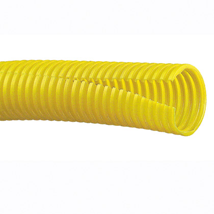 Corr. Loom Tubing Slit, .25" (6.35mm) X 100', Yellow,PK1