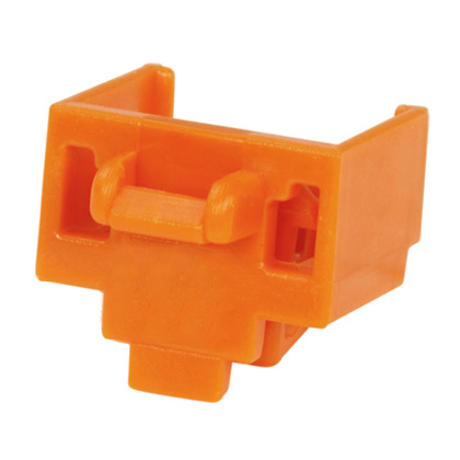 RJ45 Blockout Device, Orange, PK 100