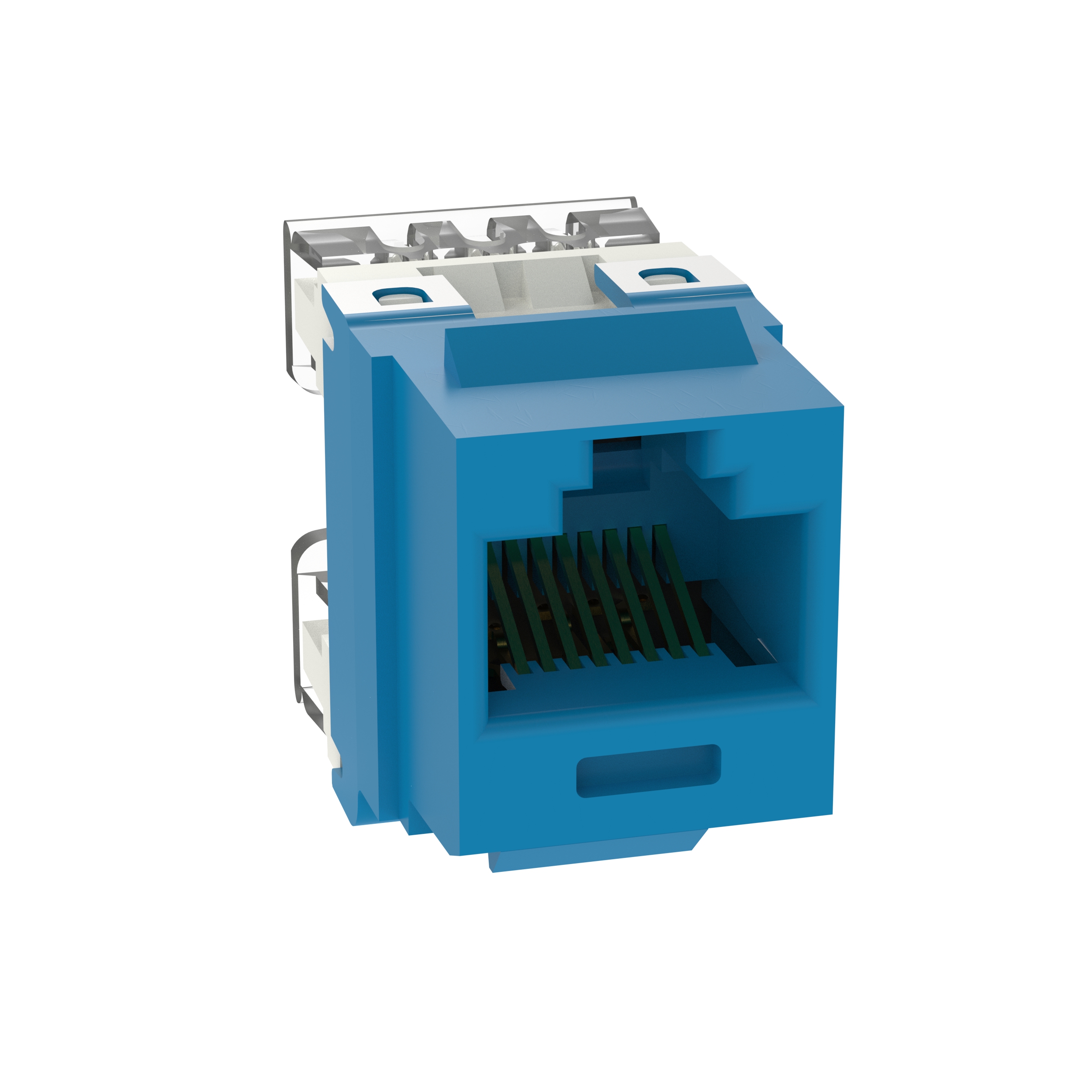 NK Cat 5e punchdown jack module - Blue