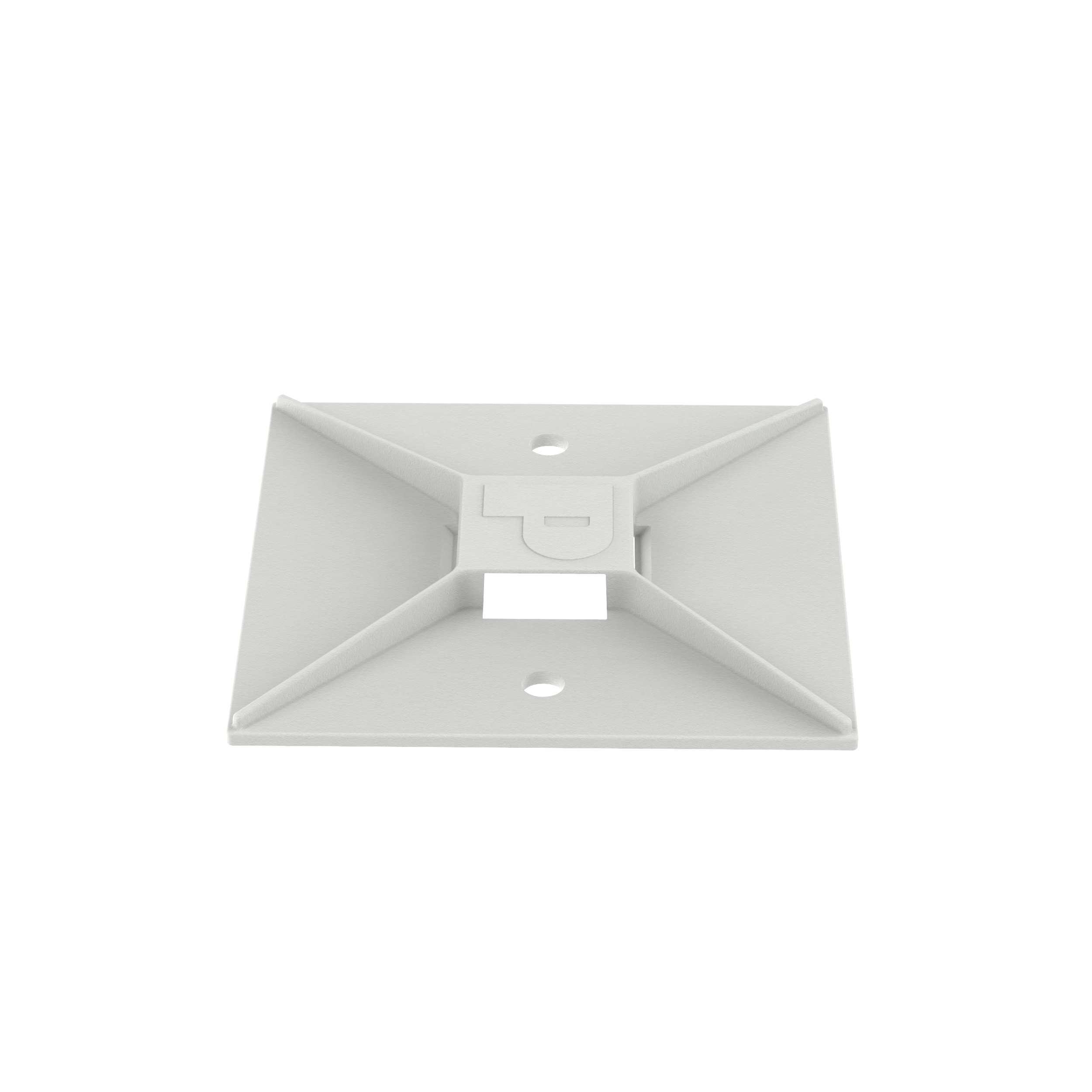 Kablo Bağı Montajı, Beyaz, ABS, Vida, 25.4x25.4mm, 500'lü Paket