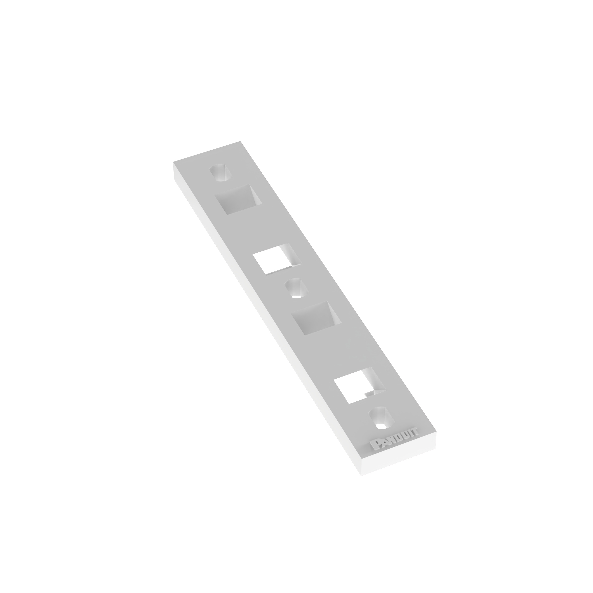 Bağ Plakası, Doğal, PA 6.6, 91.2x50.3mm, M3 Vida, 100'lü Paket