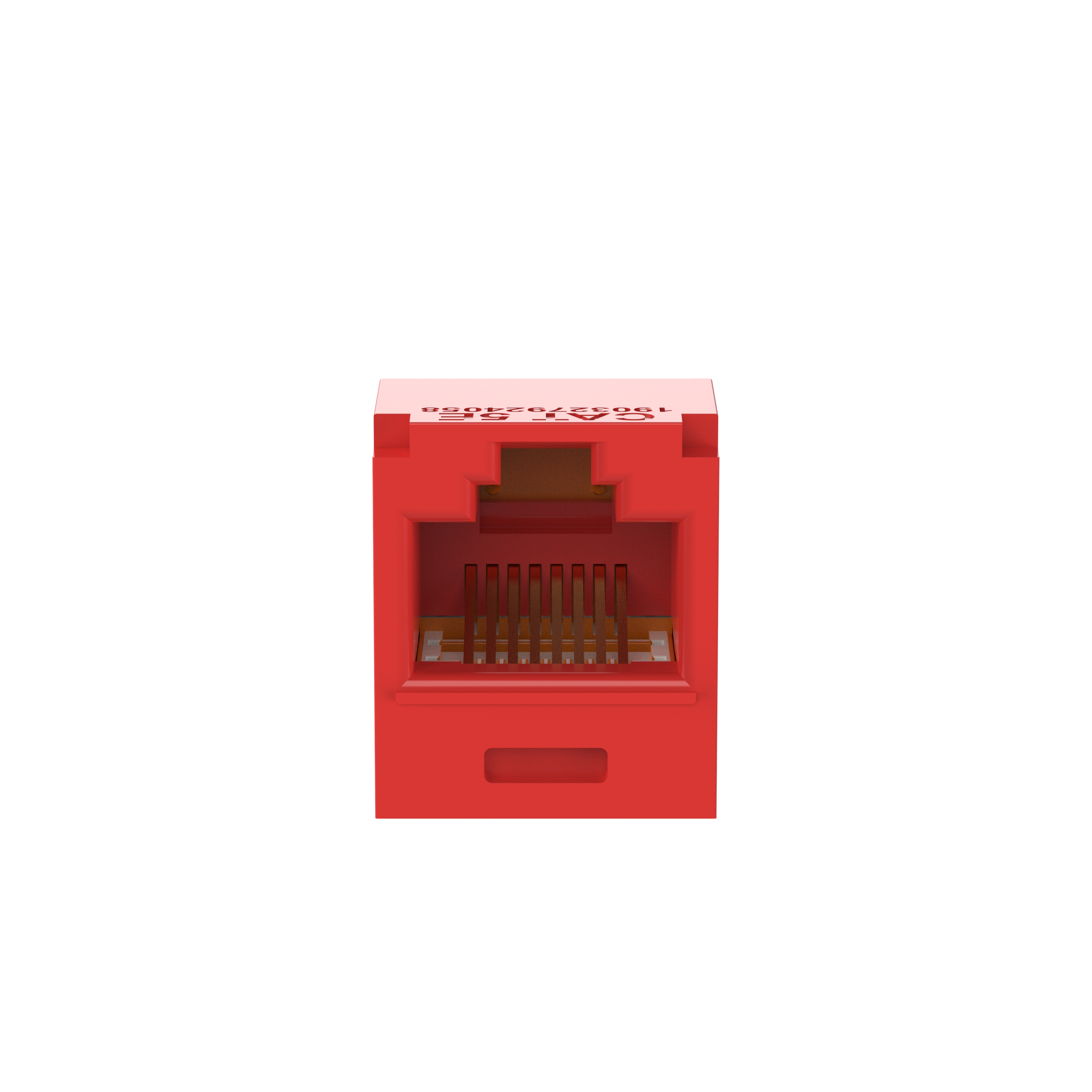 UTP RJ45 Cat 5e TG Jack Module, Red