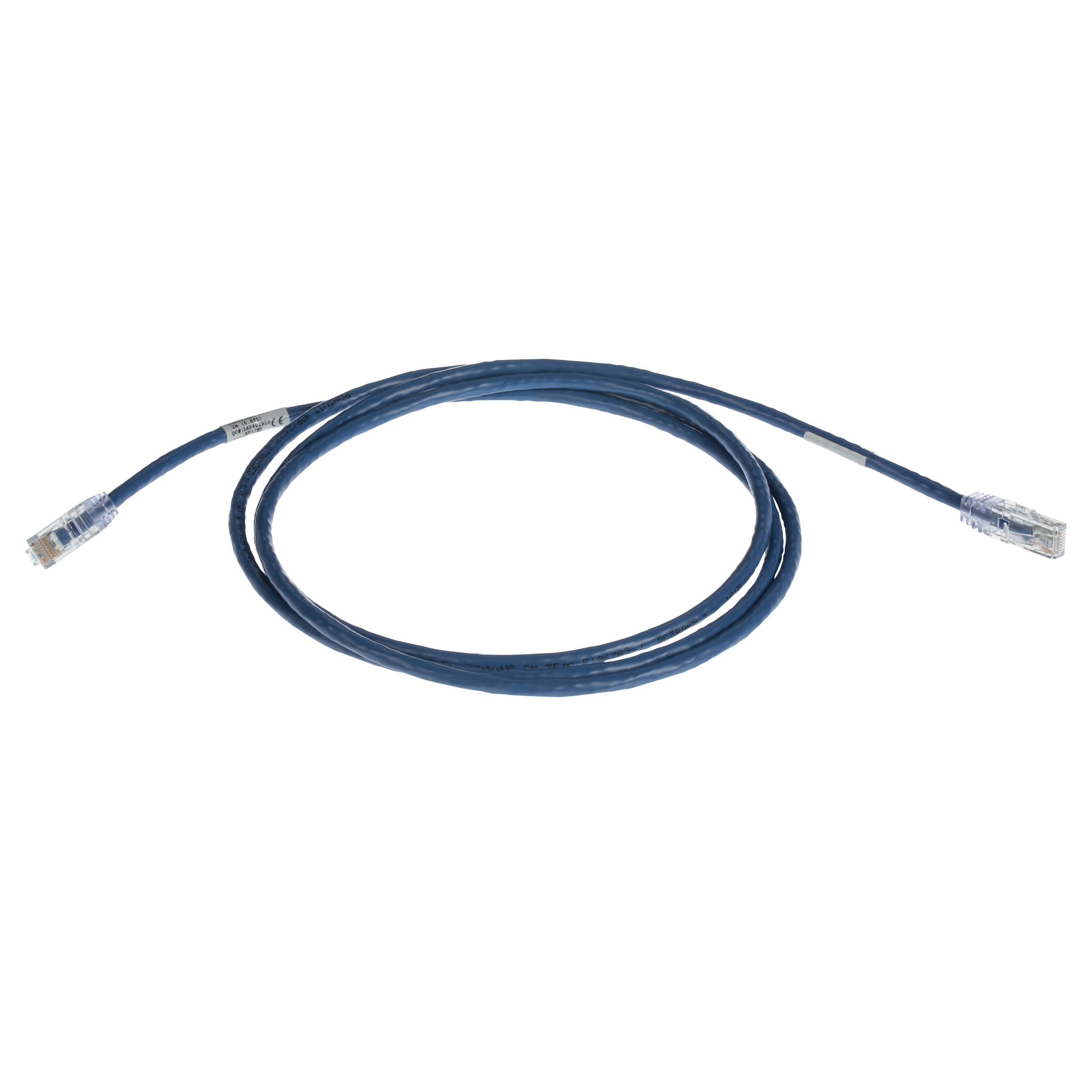 Cat 6 24 AWG UTP Bakır Yama Kablosu, 2m, Mavi