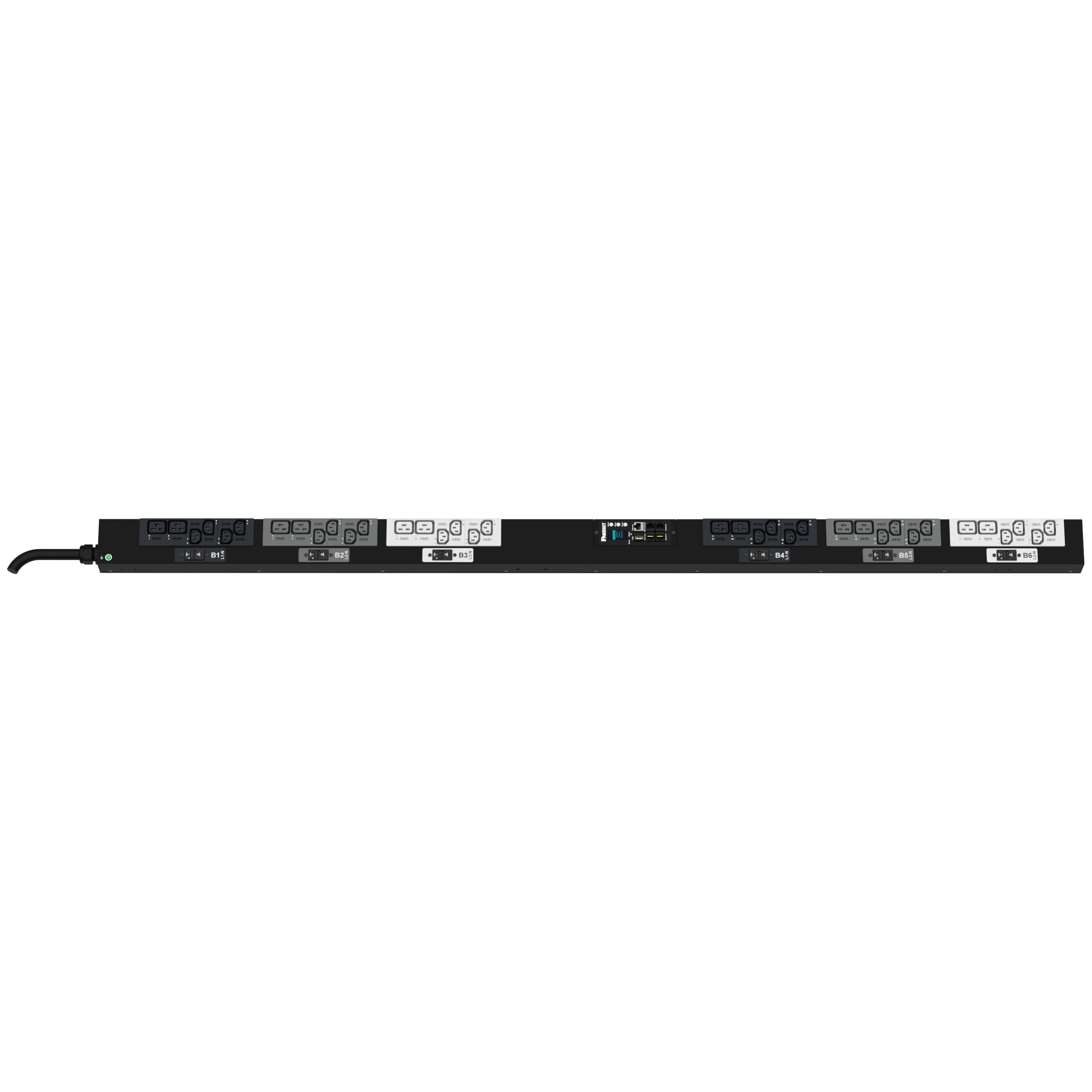 MS PDU, 32 Amper, 400 Volt, (24)C13, (12)C19, (IP44)