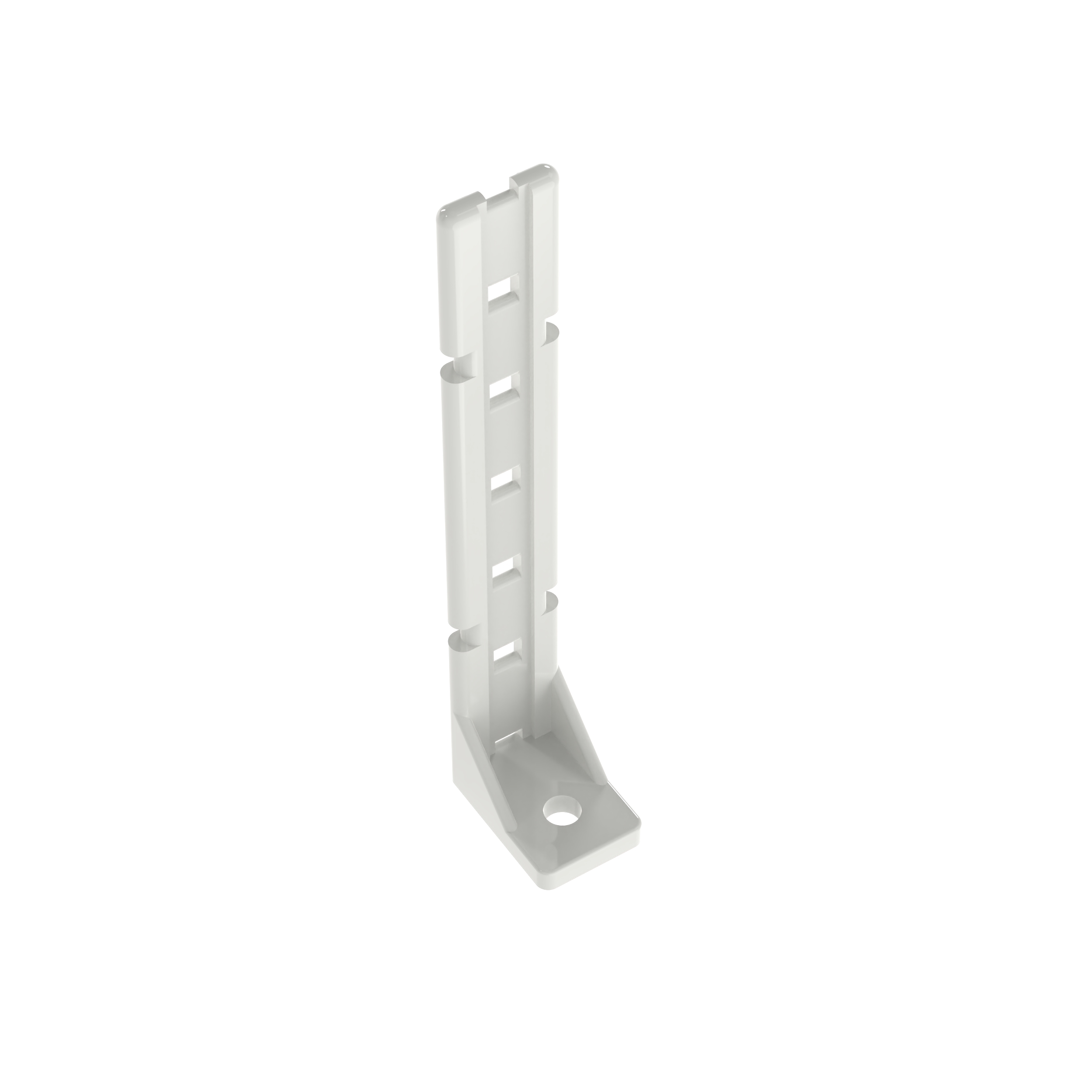 Arka Montaj Elemanı, Doğal, PA 6.6, 116.8x18.3mm, 5.1mm Vida Deliği, 10'lu Paket