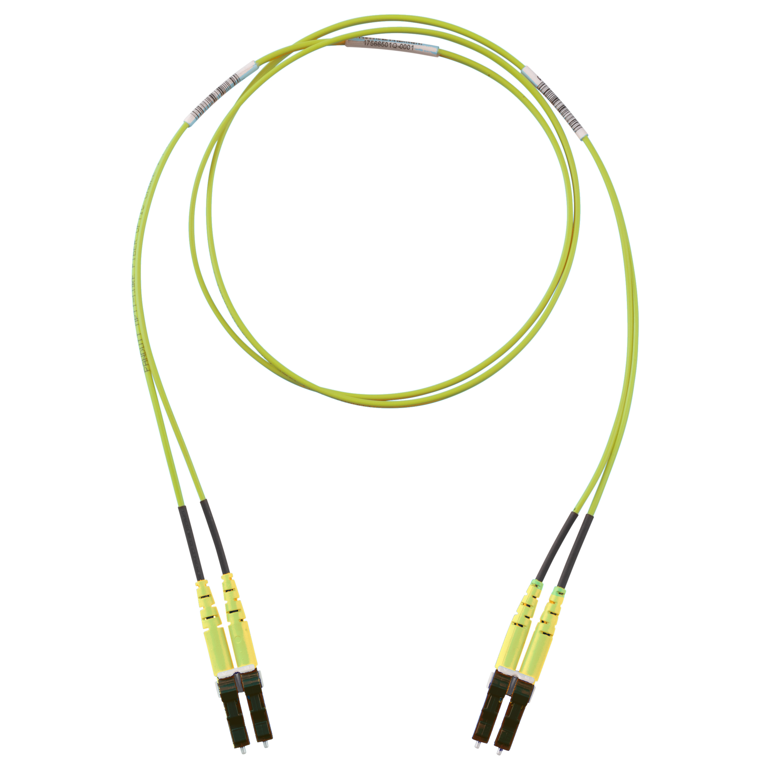 OM5, 2 Fiber 1.6mm Yama Kablosu, Yükseltilmiş Alan, LC Duplex - LC Duplex, Standart Polarite, Düşük Kayıp - 5 Metre