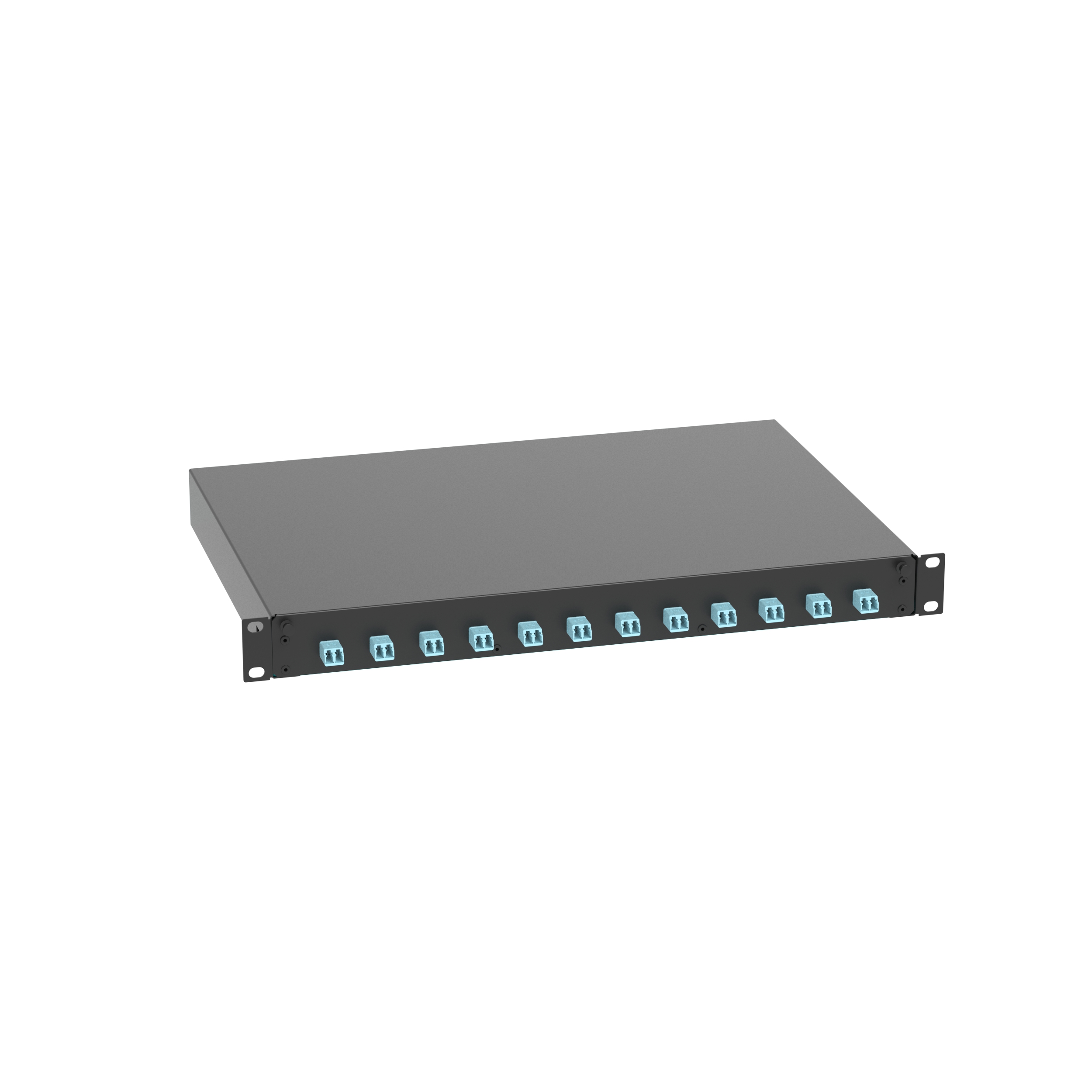 Fiber Çekmecesı, 12 LC Çift Yönlü Adaptör, Turkuaz