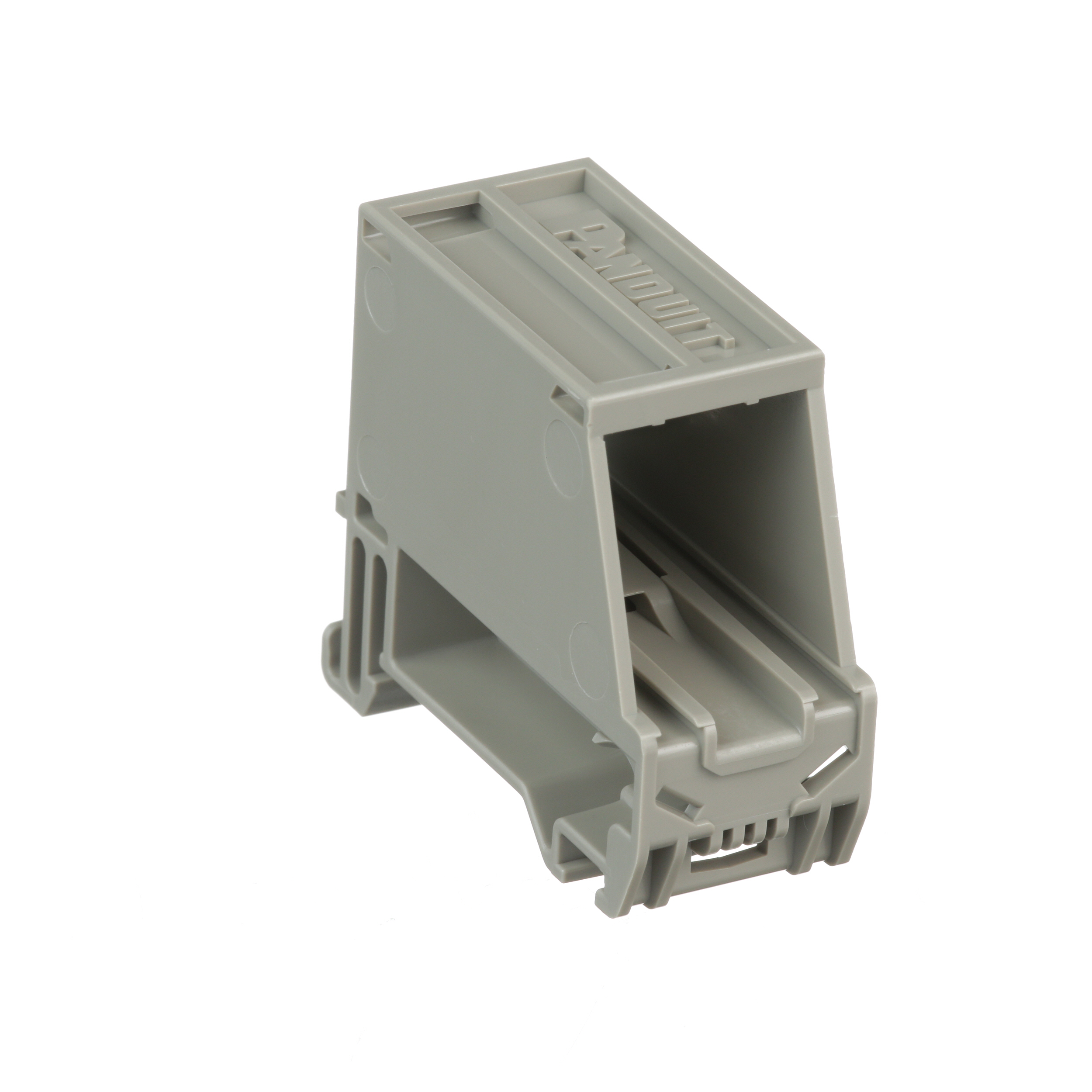 Mini-Com® 1-port DIN Rayı Montaj Adaptörü, Gri