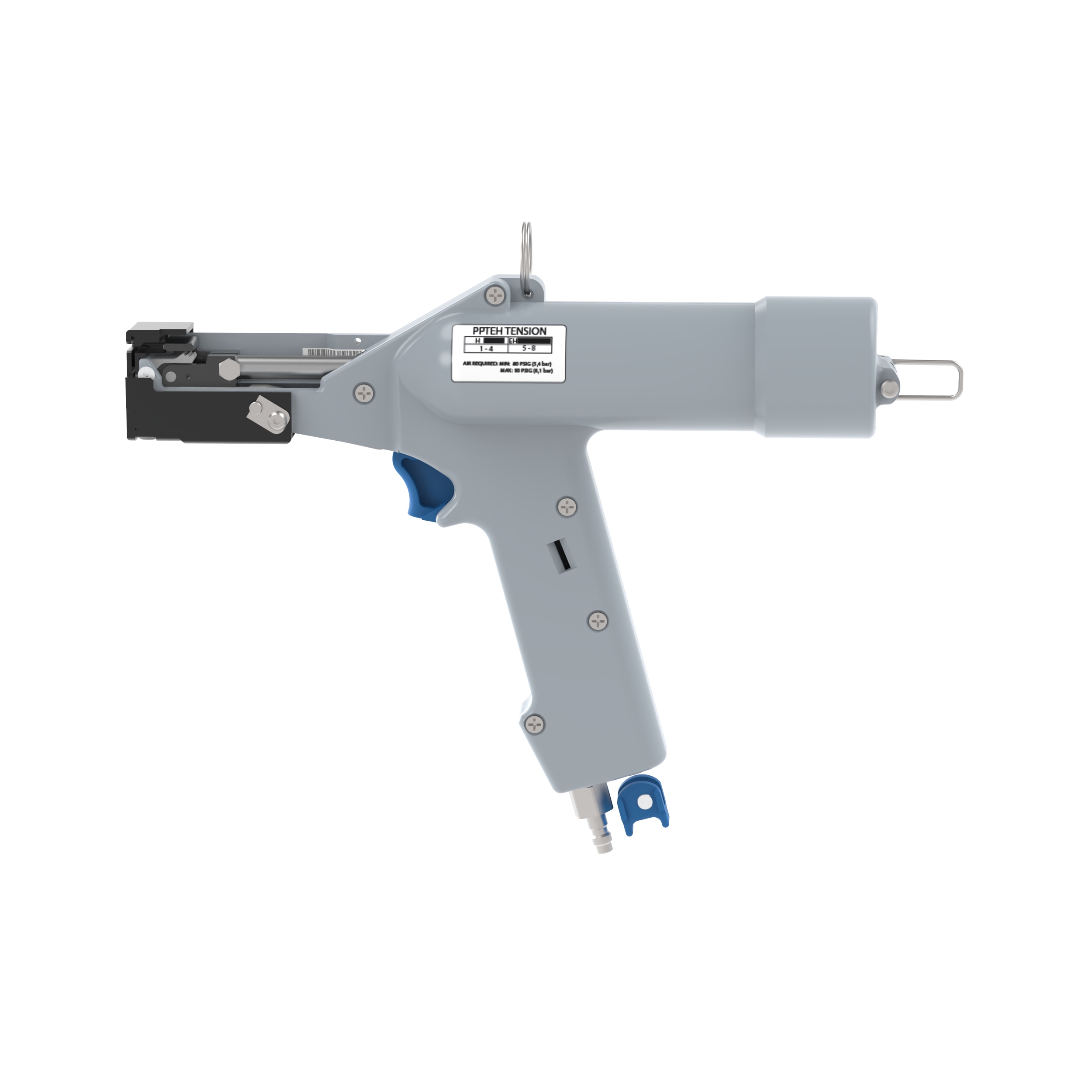 Pneumatic Cable Tie Hand Tool, Light Gray, 294.6x54.4mm, PK1