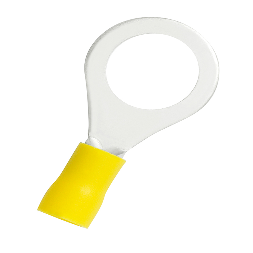StrongHold™ Halkalı Terminal, vinil yalıtımlı, 12 - 10 AWG, 1/2 Somun Boyu