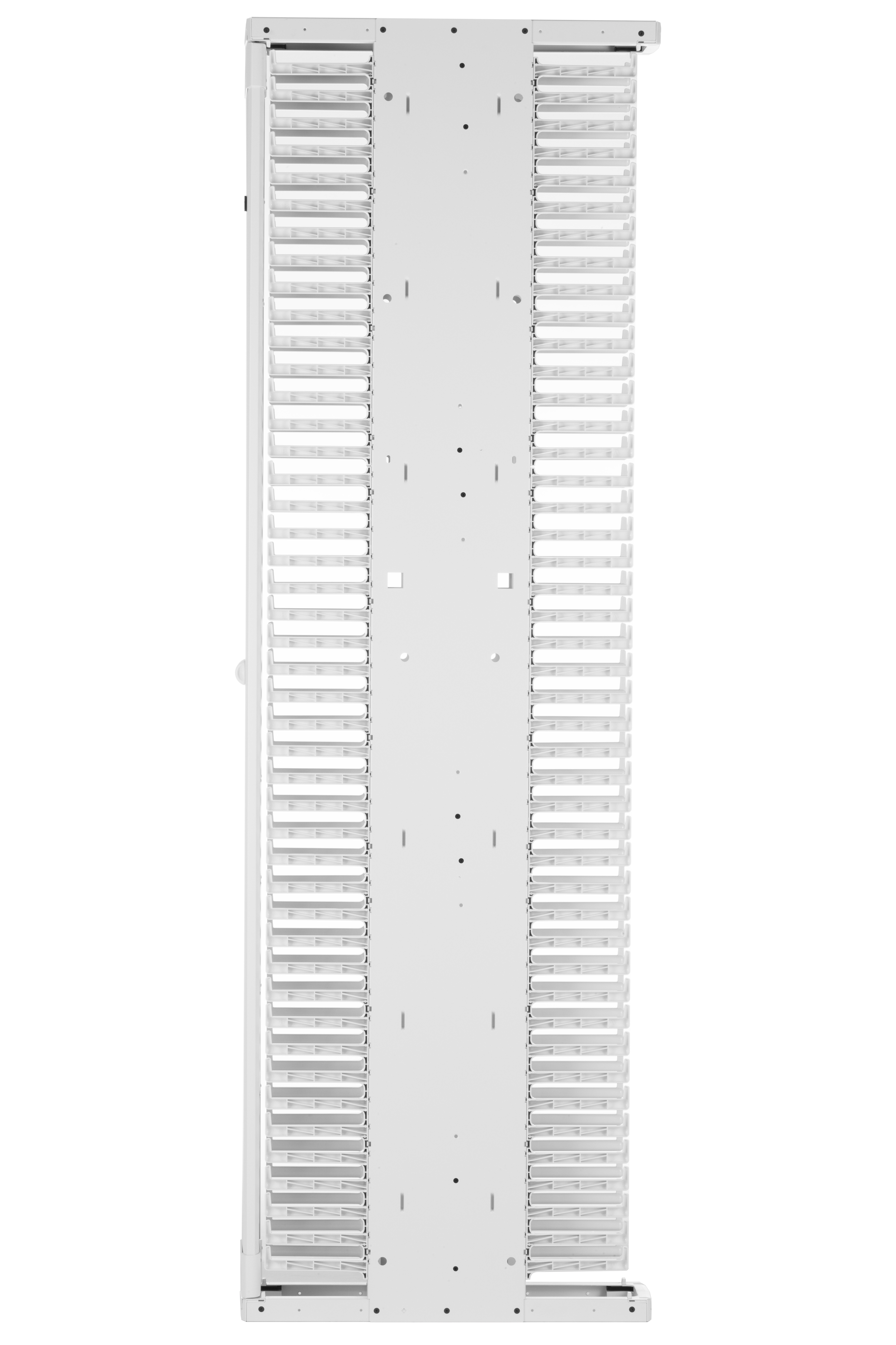 PE2V Dikey Çift Taraf Açılır Kasa, 1 Kapı, 45RU, 15.24 cm Genişlik, Beyaz