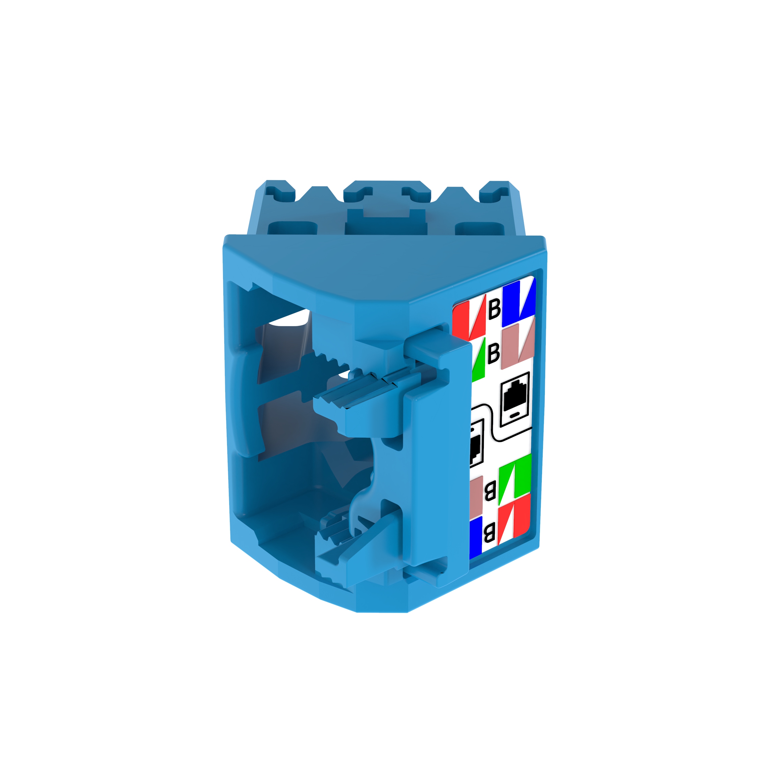 45° Angled Wire Cap for Cat 6A UTP TG Jack