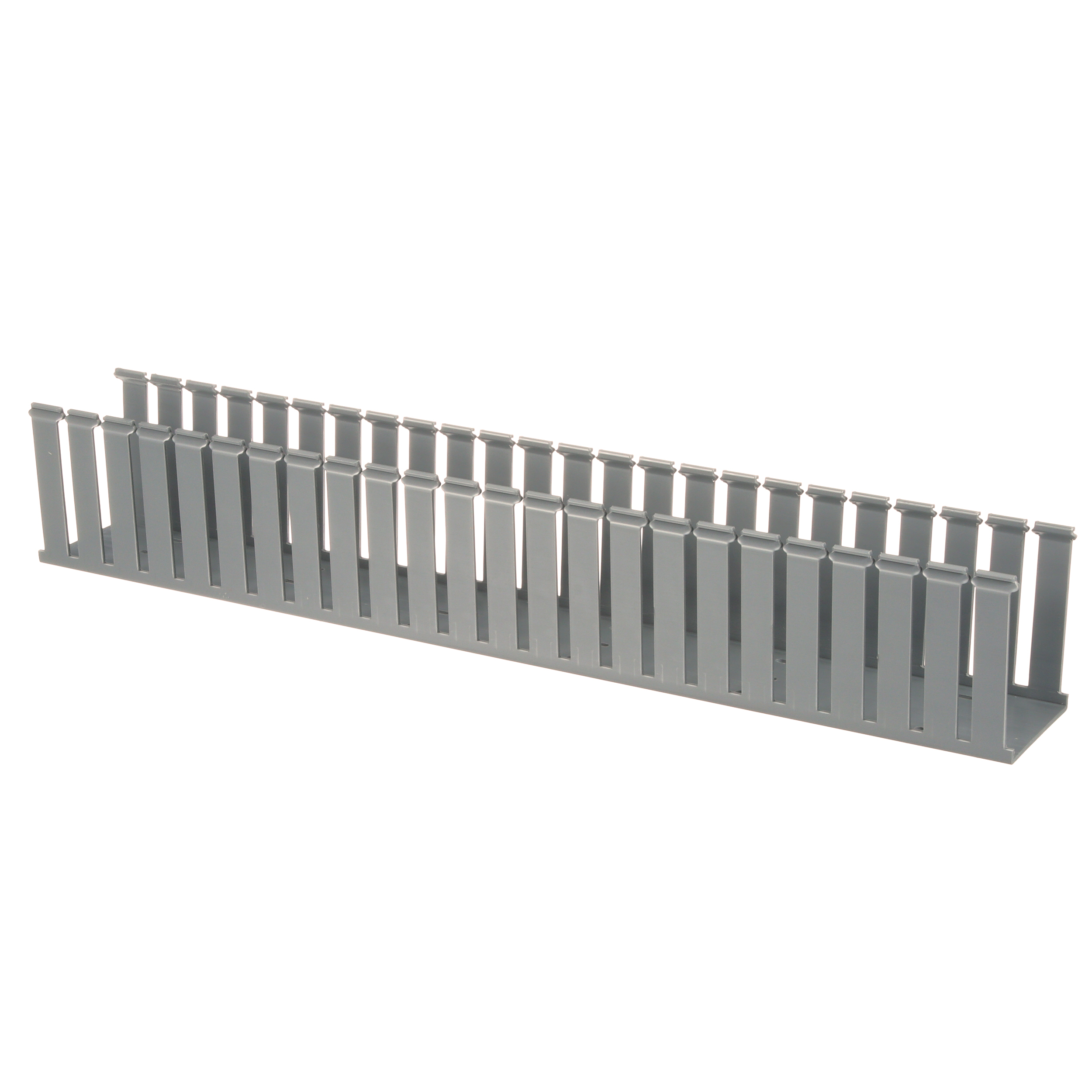 Slotted Duct, PVC,3X4X6',LGRY