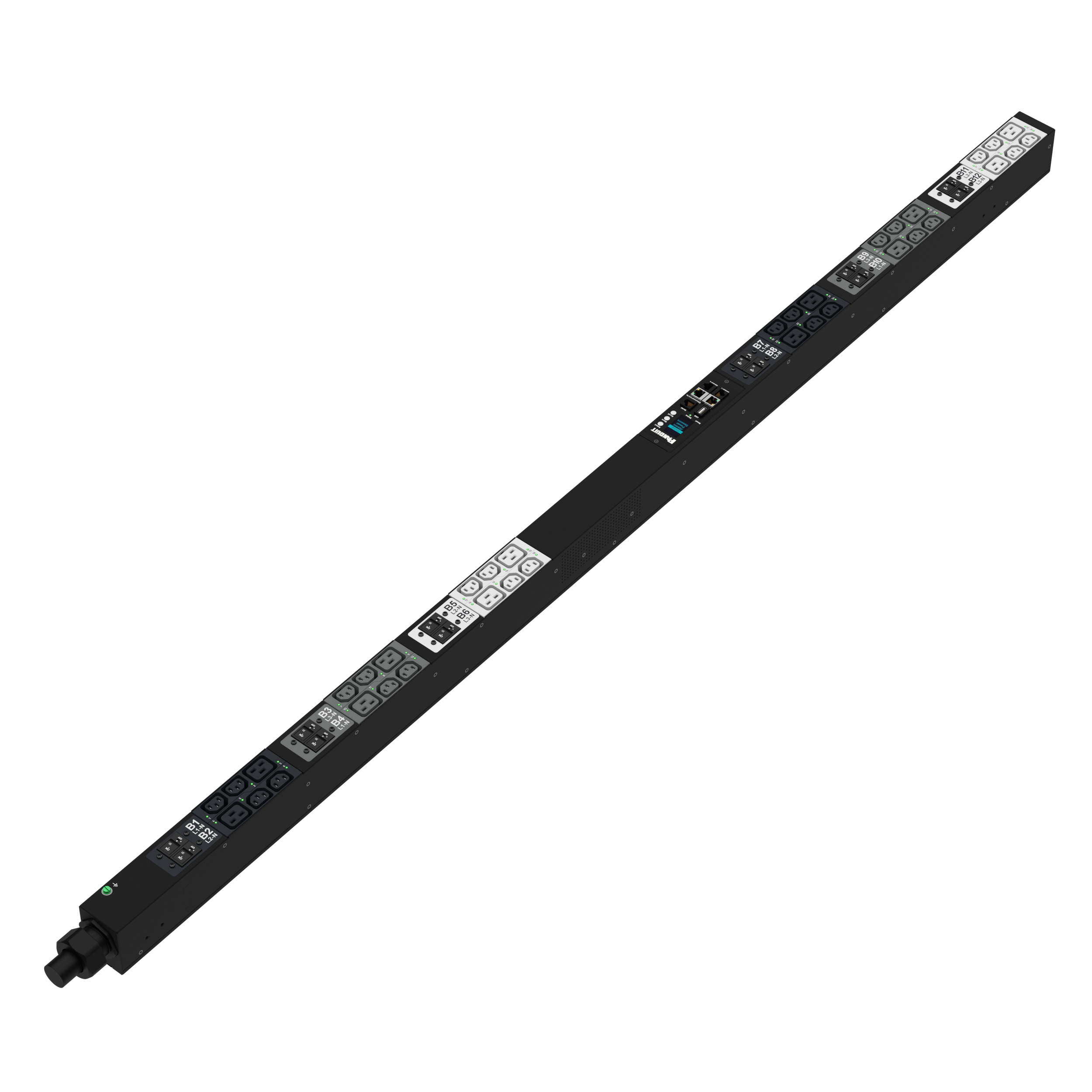 G6 MSPO Güç Dağıtım Birimi, 63A/60A, 415V, (24)C13, (12)C19, IEC 60309 3P+N+E 6h