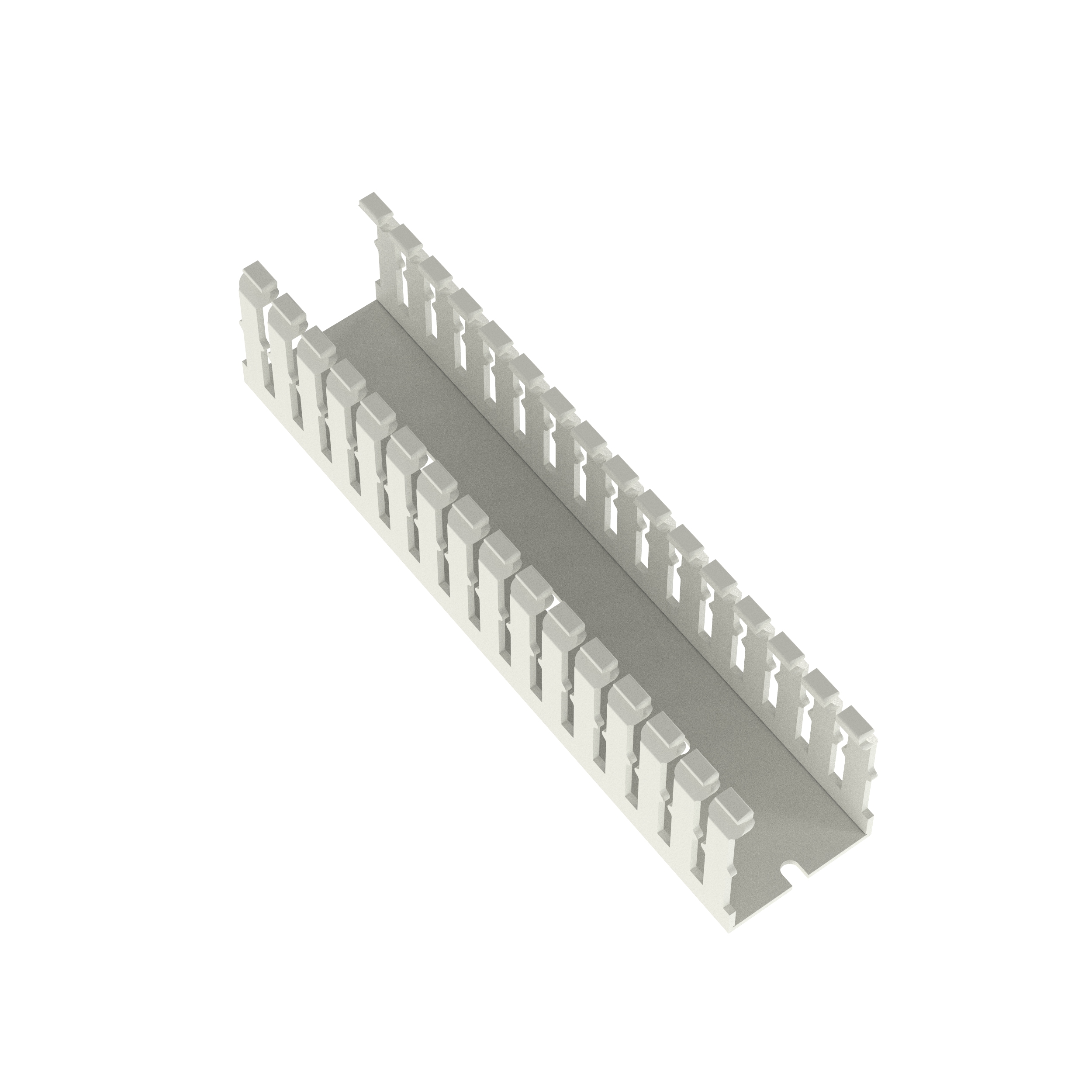 Dar Oluklu Kablo Kanalı, PVC, 1,5 İnç x 2 İnç x 6 Feet, Beyaz