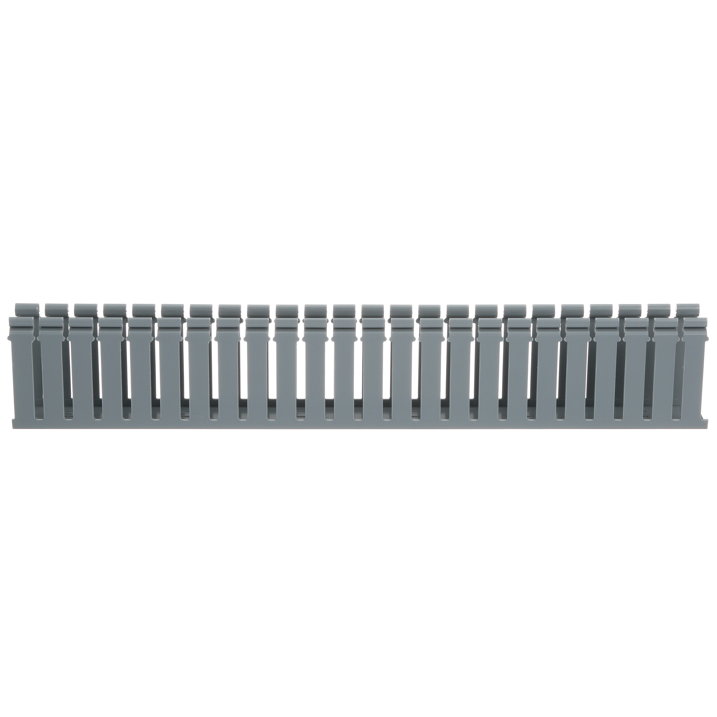 Goulotte câbl. à charnière 2x4pouces PVC gris couvercle à ajouter Cdt.6 pieds