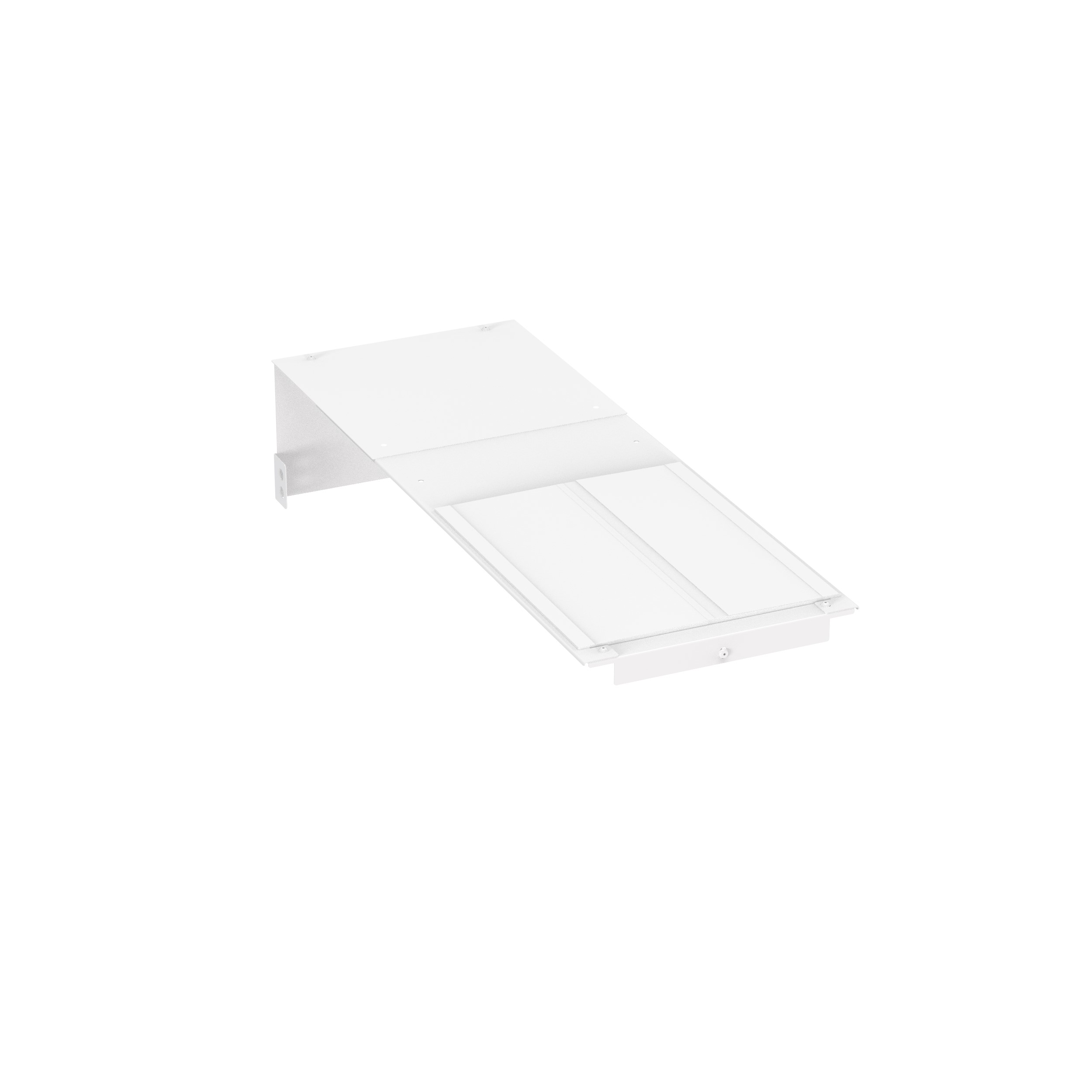 PR2V Üst Kapak 12" Genişlik Ayarlanabilir Derinlik 30" ila 36", Beyaz