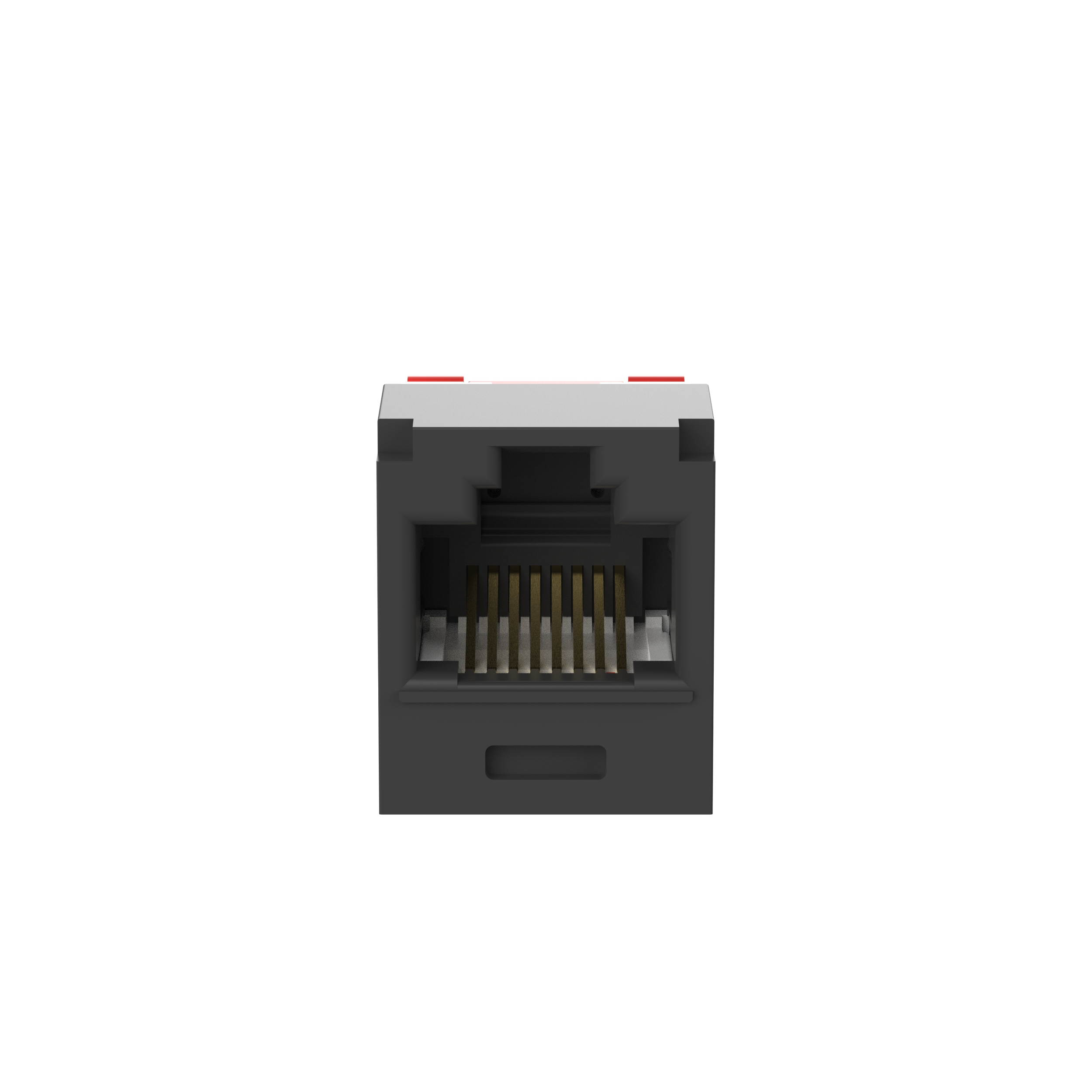 Mini-Com® UTP RJ45 Cat 5e TG Jack Modülü Korozyon Dayanımlı, Siyah