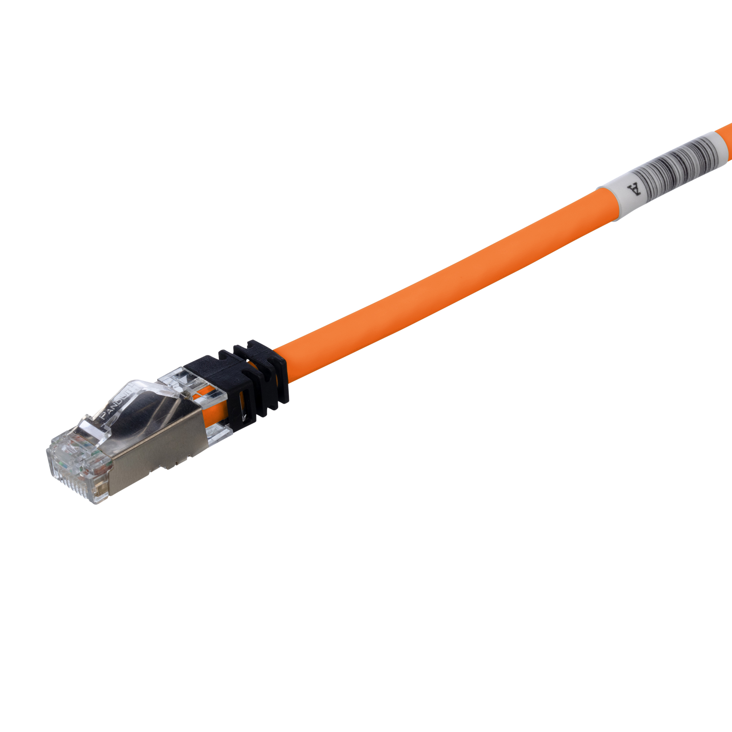Copper Patch Cord, Cat 6A, Orange S/FTP