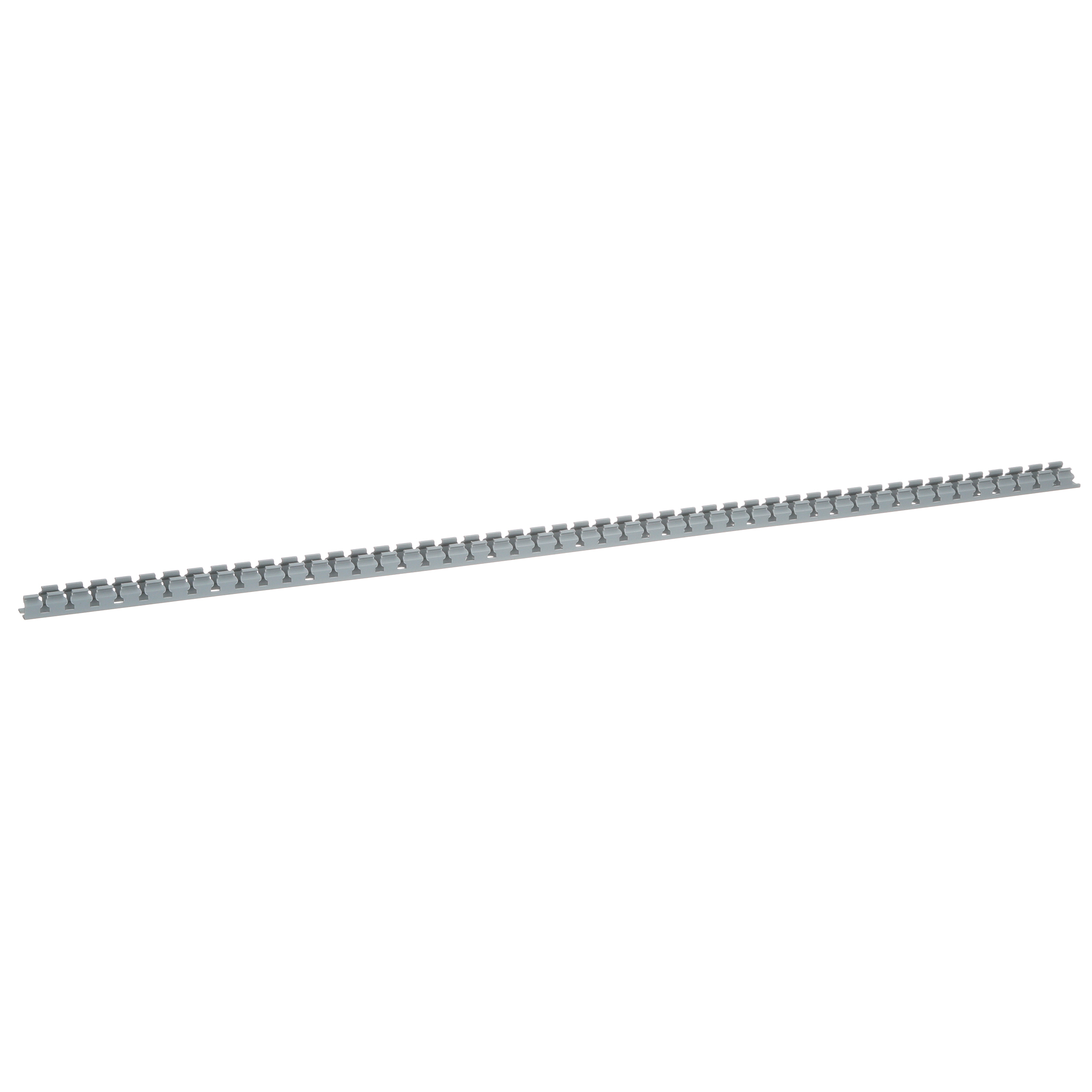 Dar Oluklu Kablo Kanalı, PVC, 1.27 cm x 1.27 cm x 1.83 metre, Açık Gri