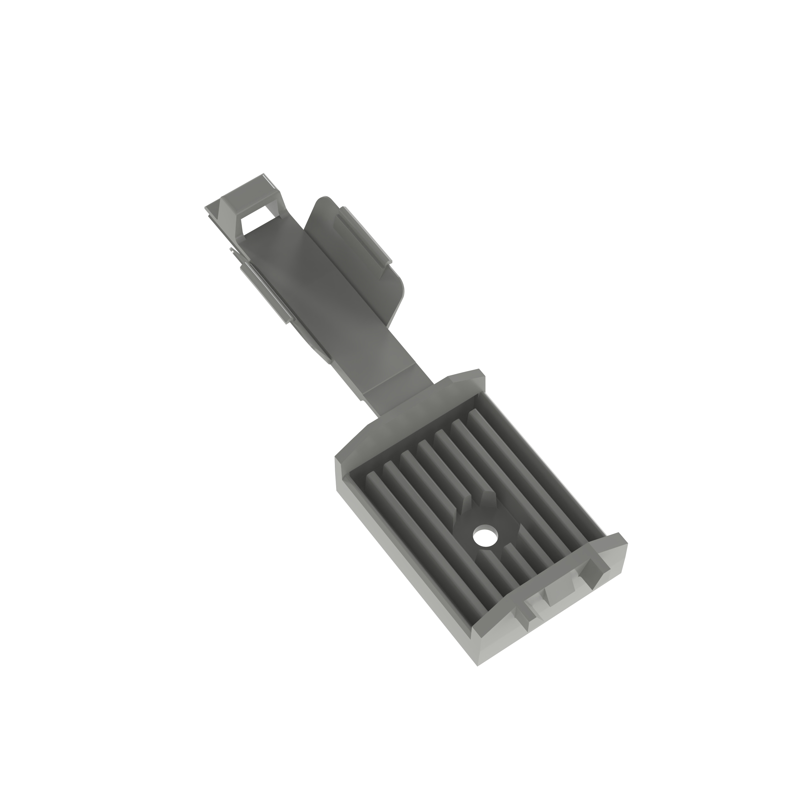 Düz Kablo Montaj, Gri, PA 6.6, Vida, 34.8x25.4mm, 100'lü Paket